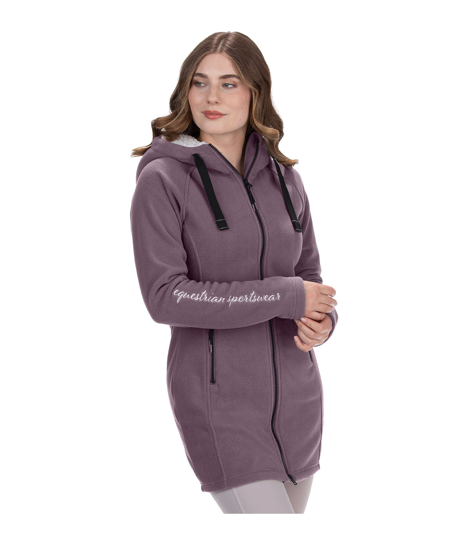 Cappotto in pile con cappuccio Greta