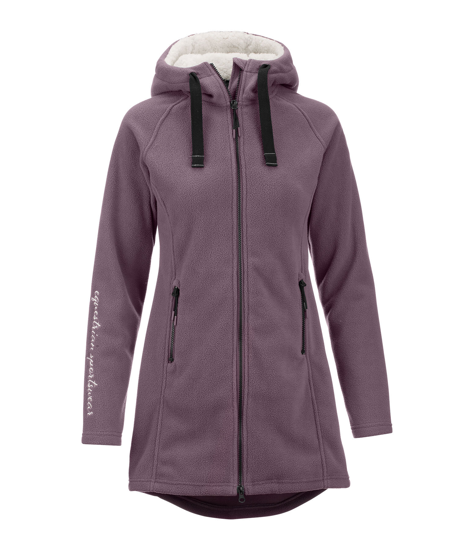 Cappotto in pile con cappuccio Greta