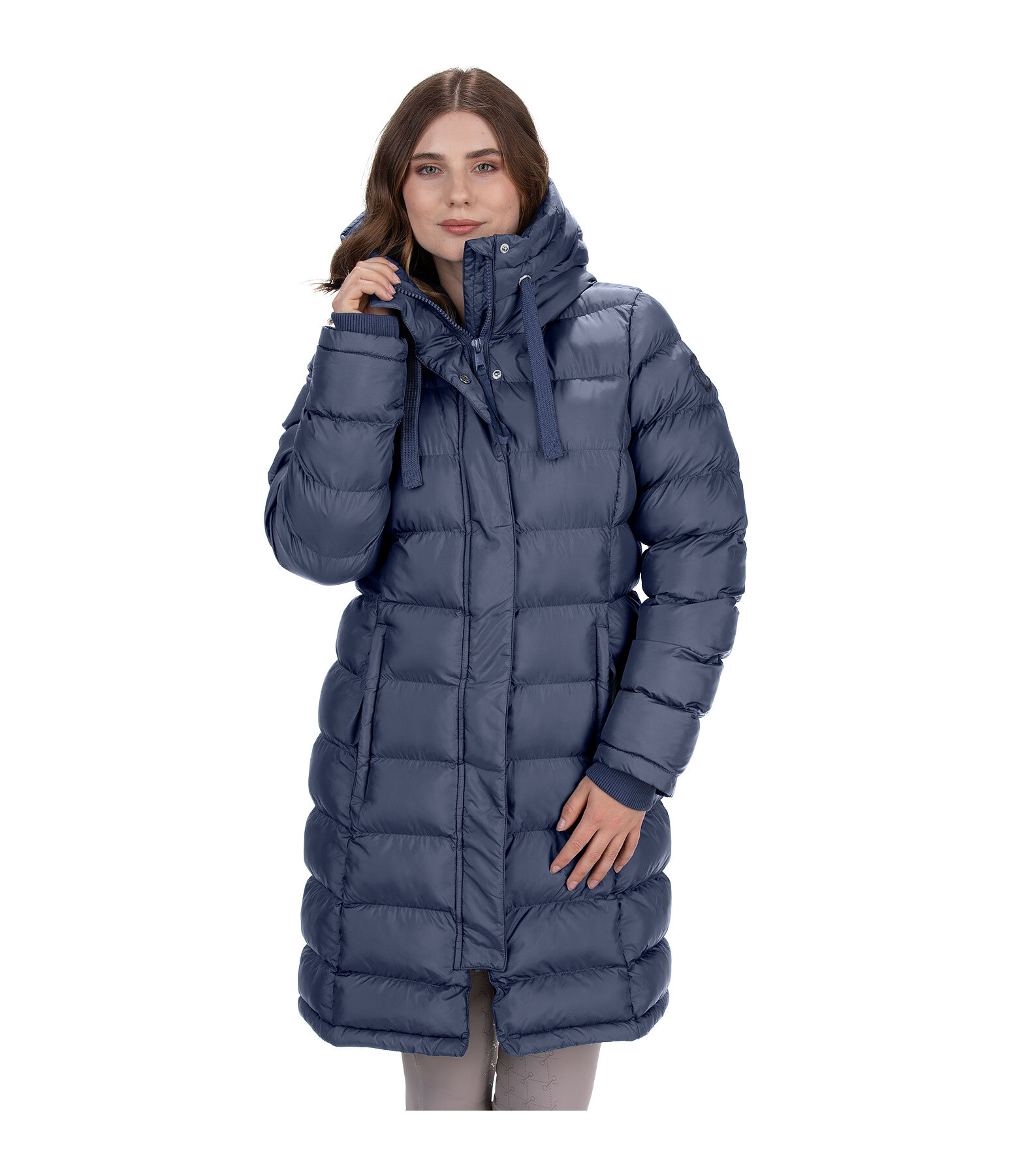 Cappotto da equitazione trapuntato con cappuccio Minou