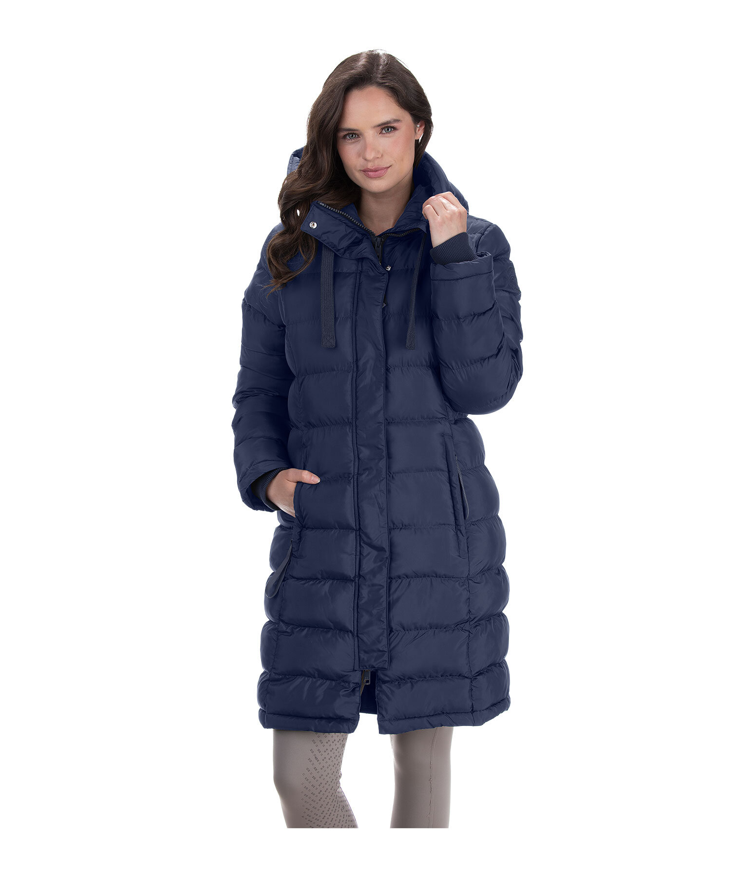 Cappotto da equitazione trapuntato con cappuccio Minou