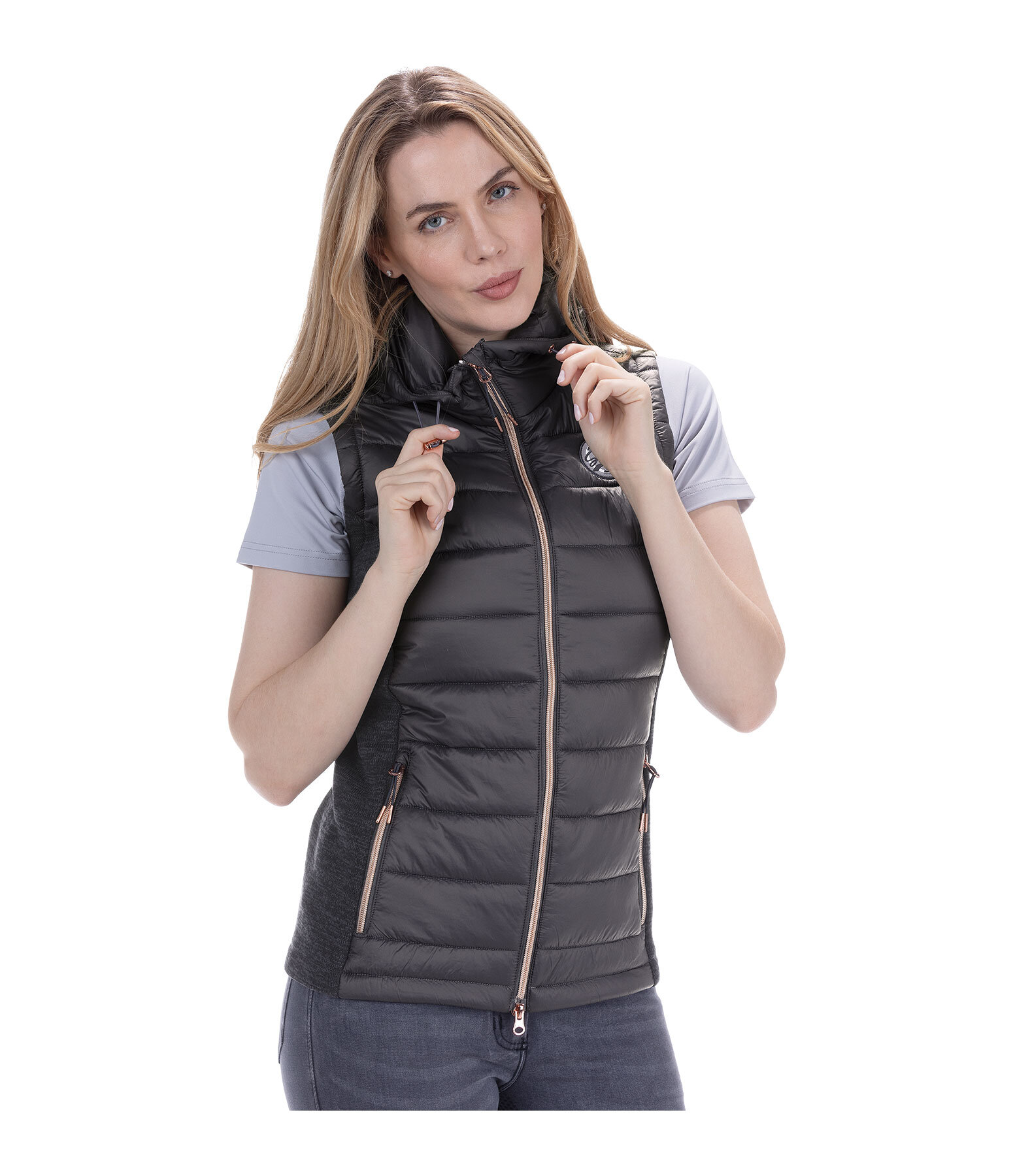 Gilet da equitazione combinato con cappuccio Cleo