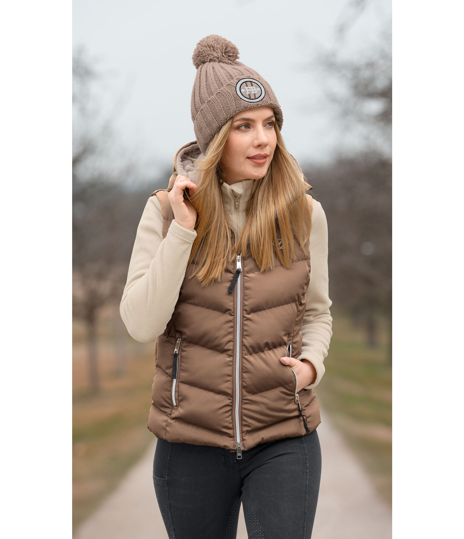 Gilet da equitazione con cappuccio Lena