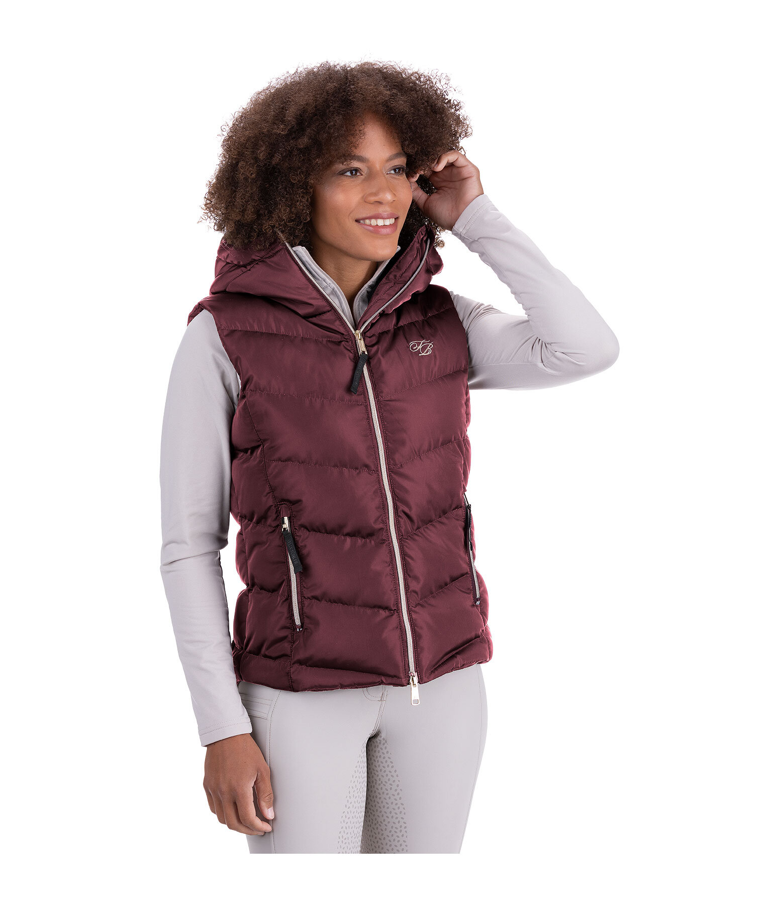 Gilet da equitazione con cappuccio Lena