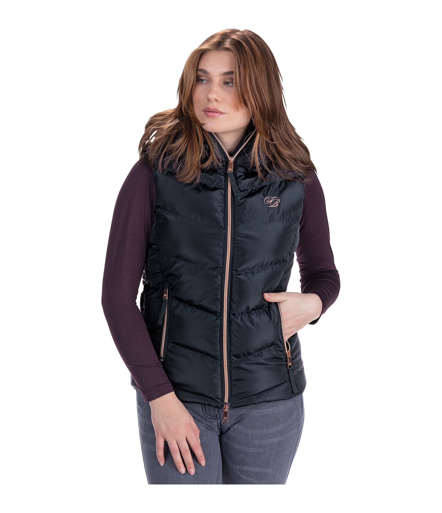 Gilet da equitazione con cappuccio Lena