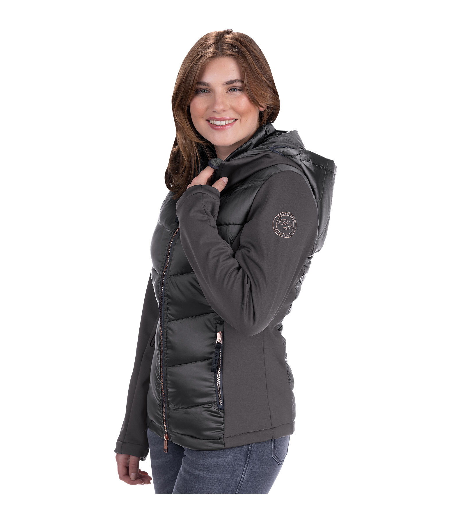 Giacca combinata softshell con cappuccio Leonie