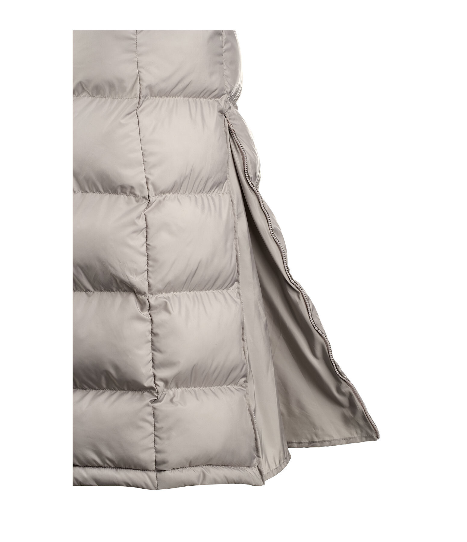 Gilet lungo con cappuccio Clara