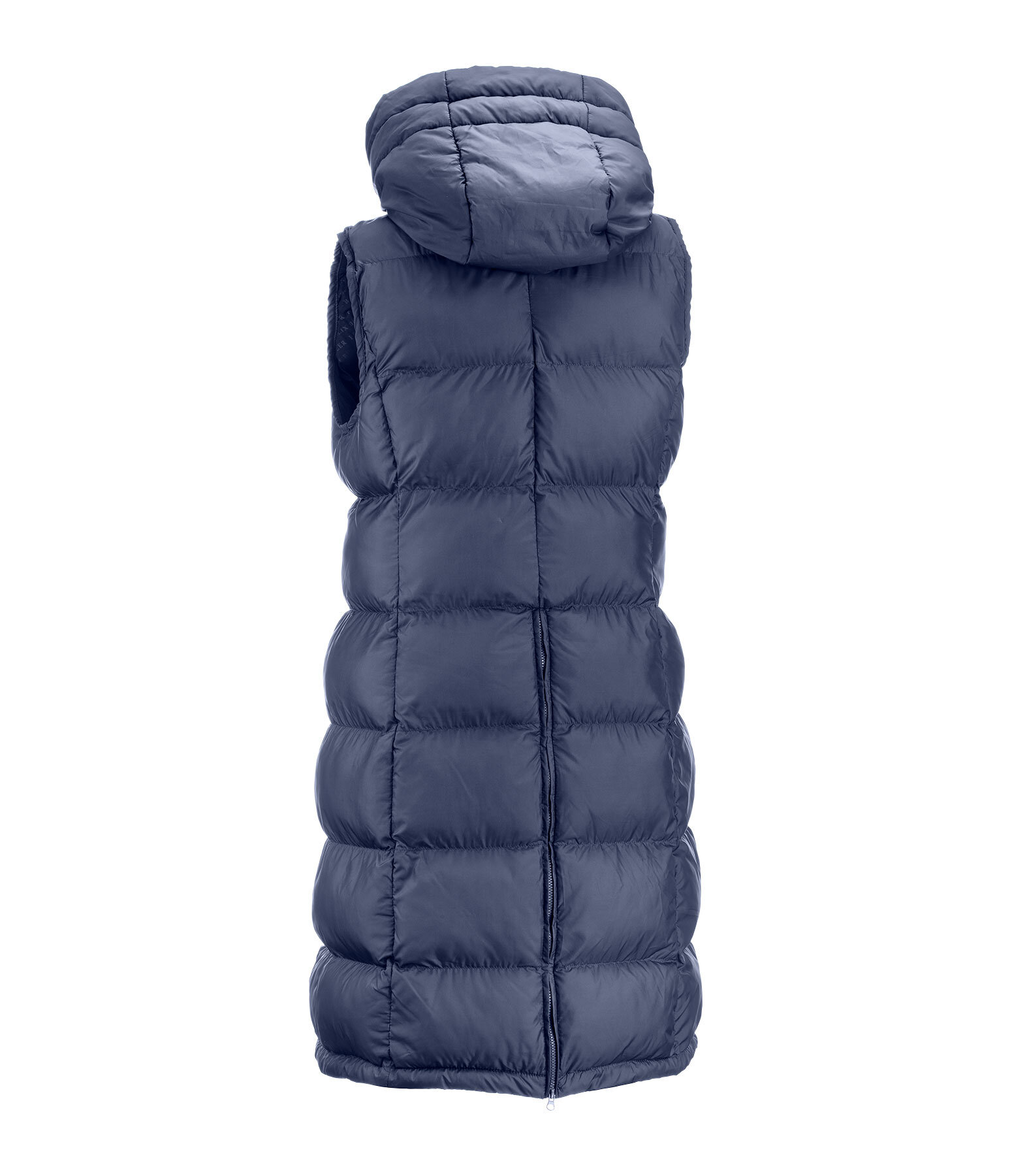 Gilet lungo con cappuccio Clara