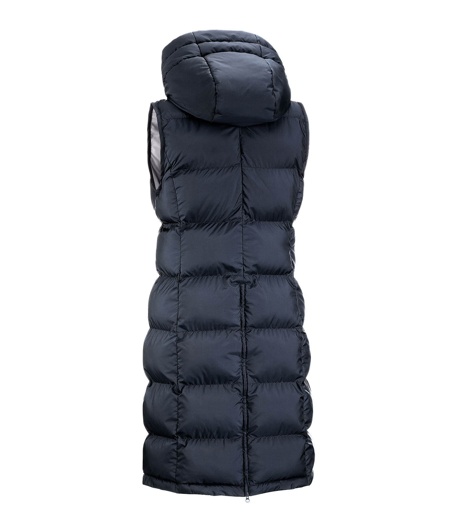 Gilet lungo con cappuccio Clara