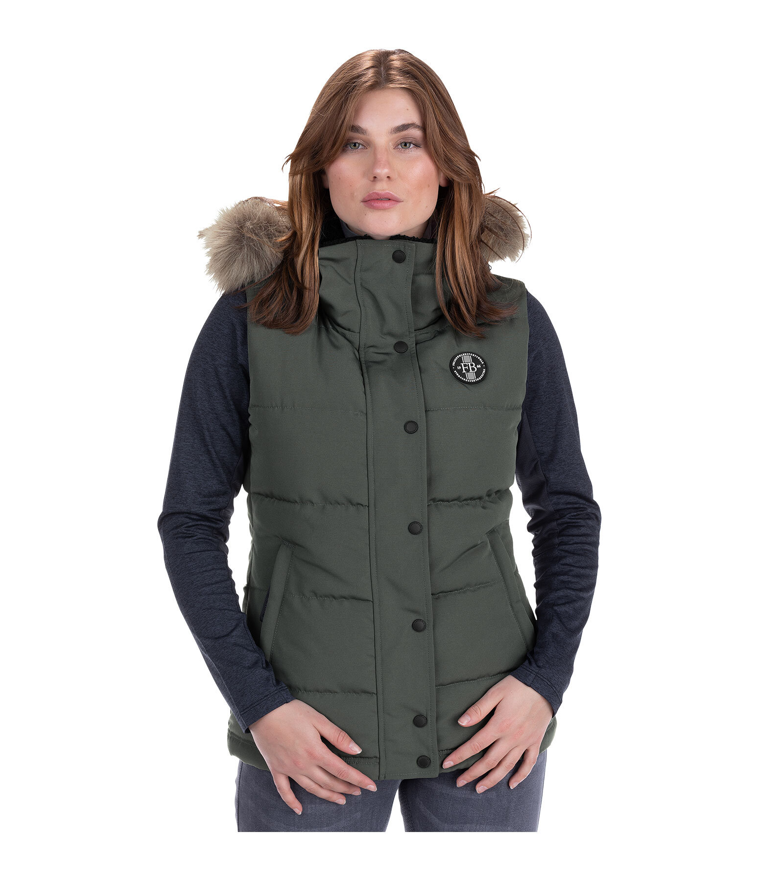 Gilet da equitazione con cappuccio Linn