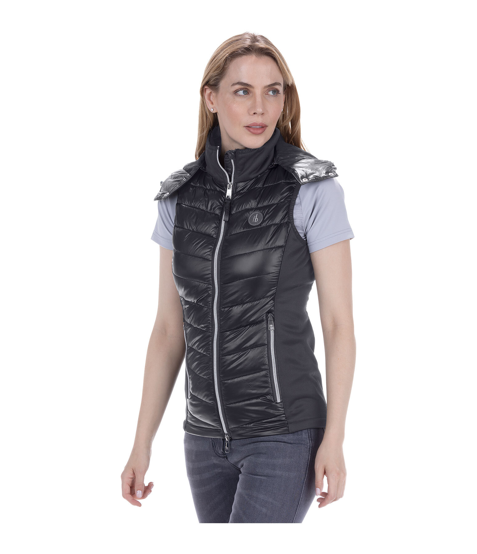 Gilet combinato con cappuccio Lilah