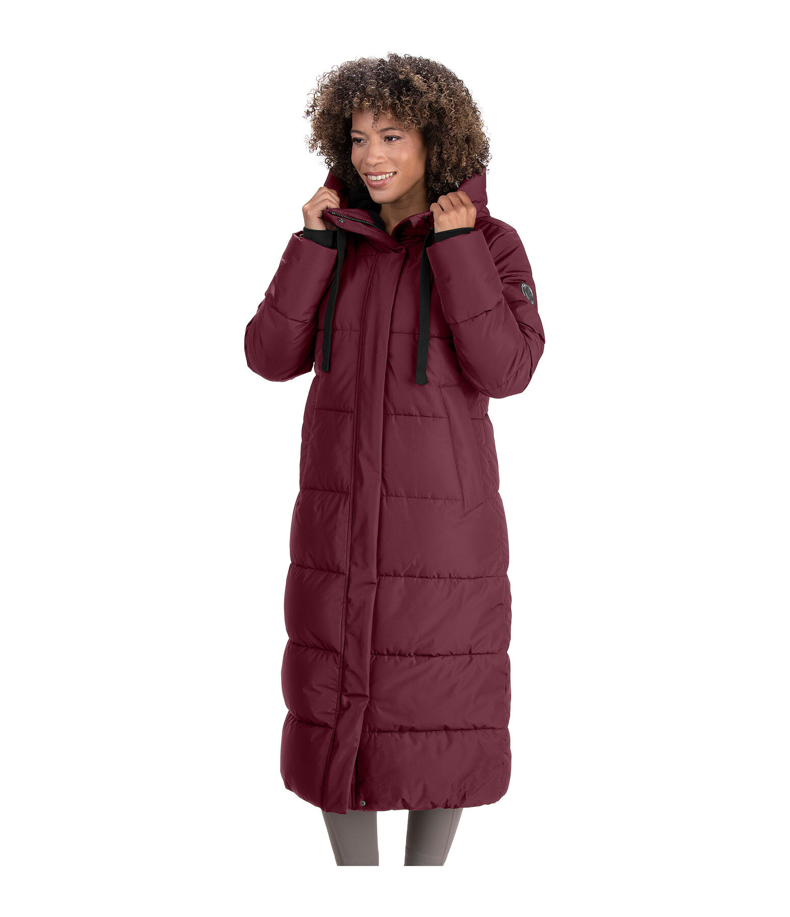Cappotto da equitazione trapuntato con cappuccio Anne