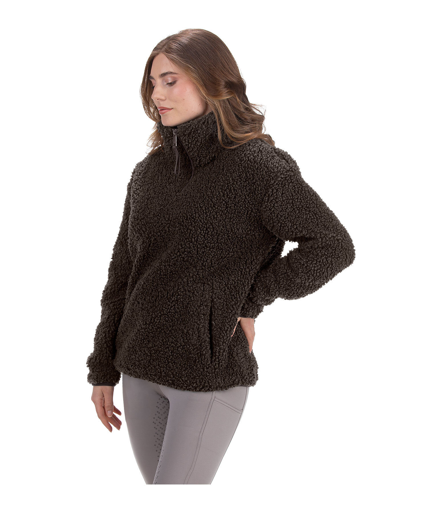 Pullover in pelliccia sintetica Tara