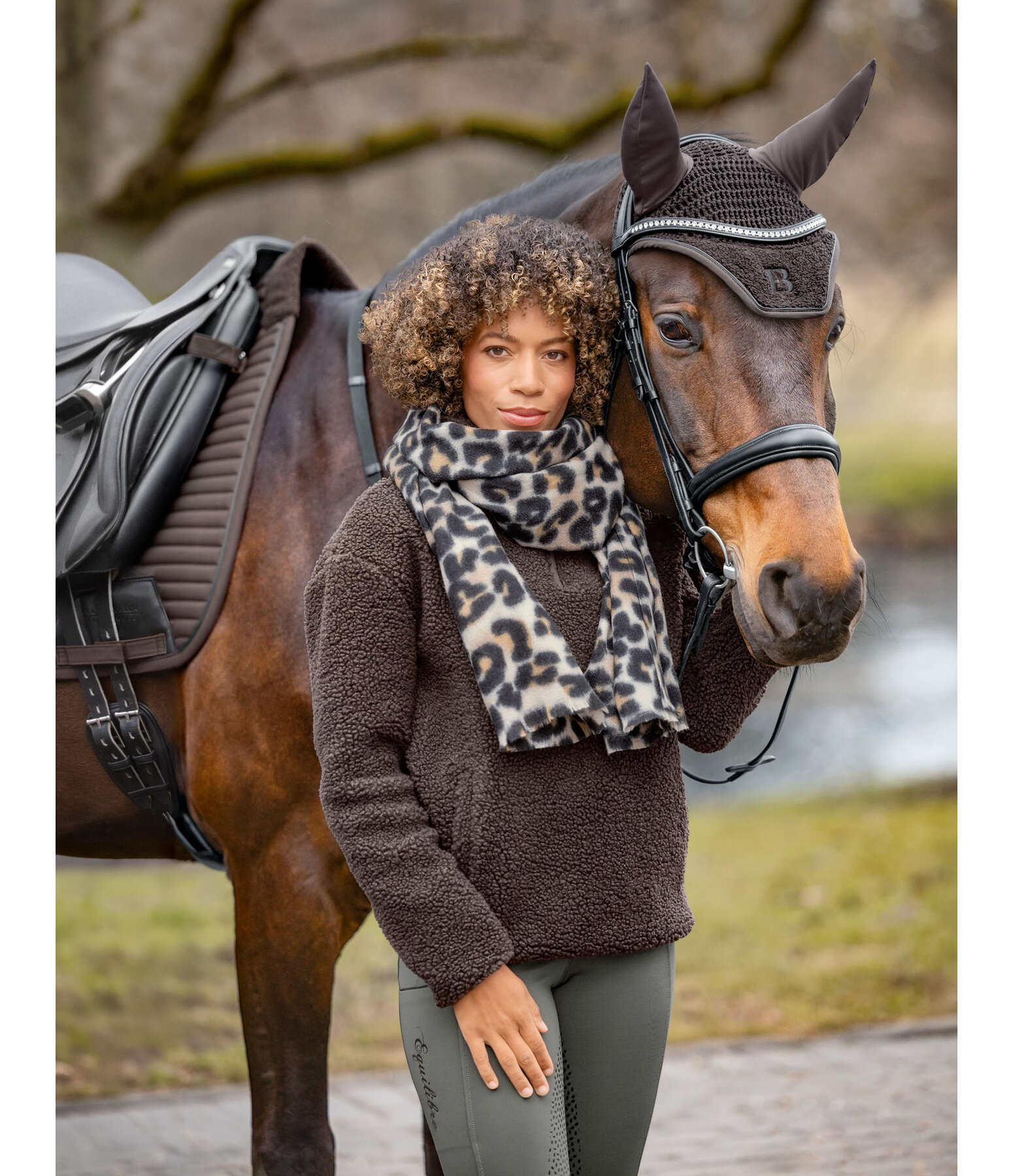 Pullover in pelliccia sintetica Tara