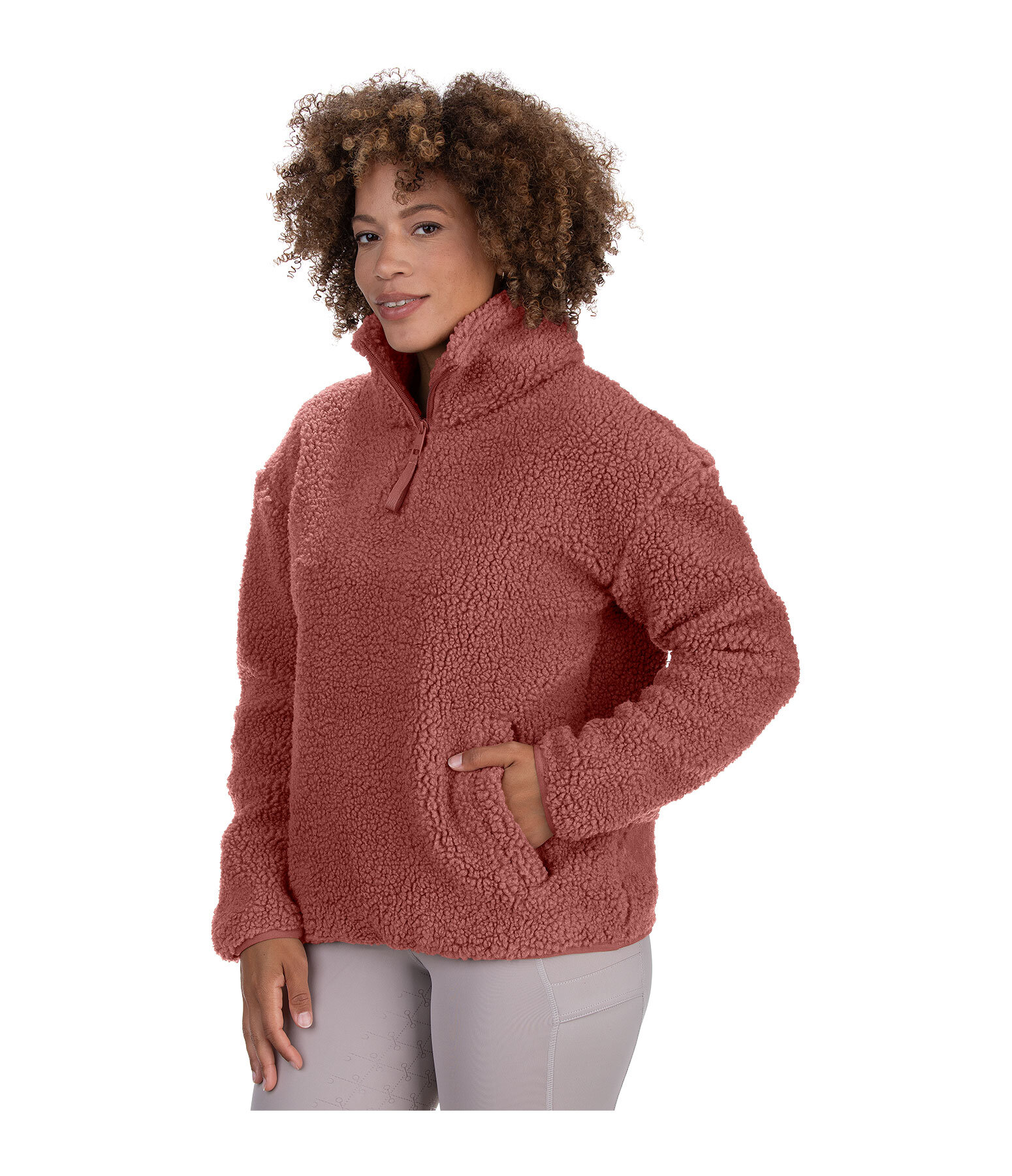 Pullover in pelliccia sintetica Tara
