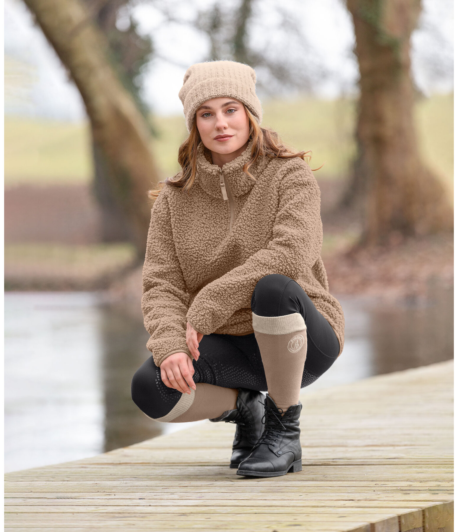 Pullover in pelliccia sintetica Tara