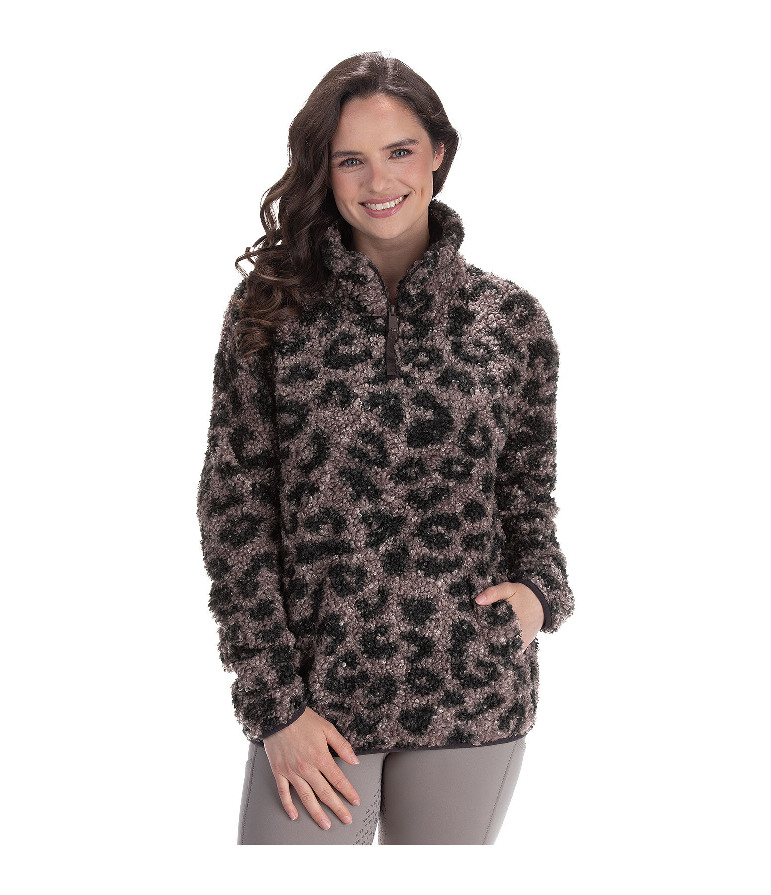 Pullover in pelliccia sintetica Tara