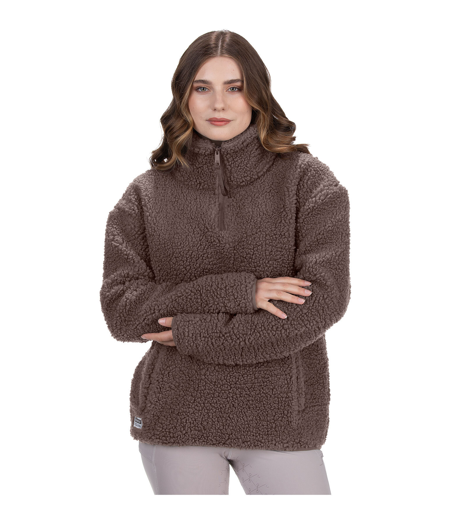 Pullover in pelliccia sintetica Tara