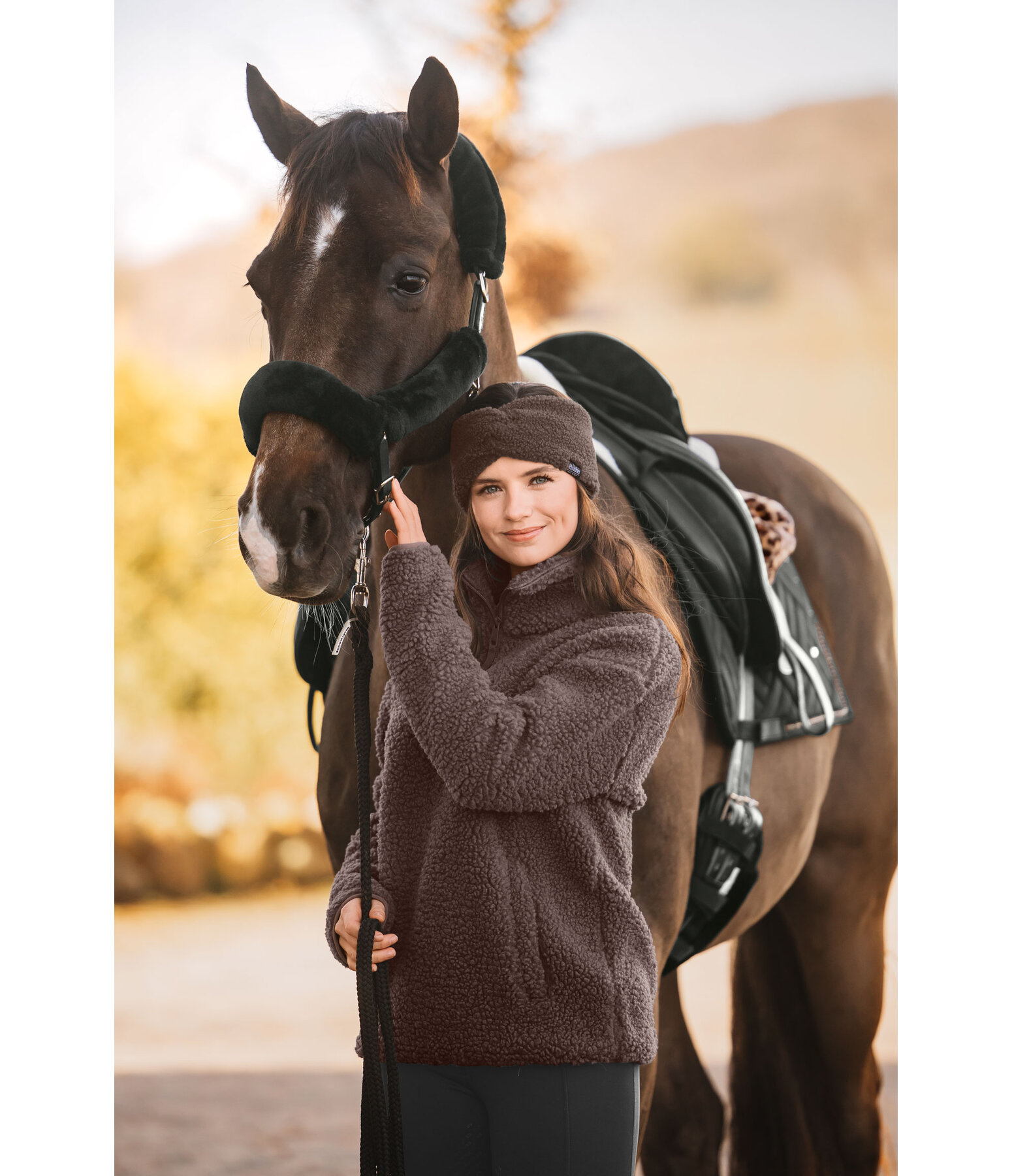 Pullover in pelliccia sintetica Tara