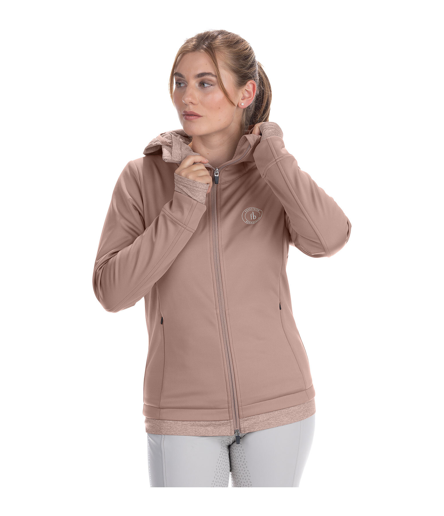 Giacca softshell con cappuccio Leslie