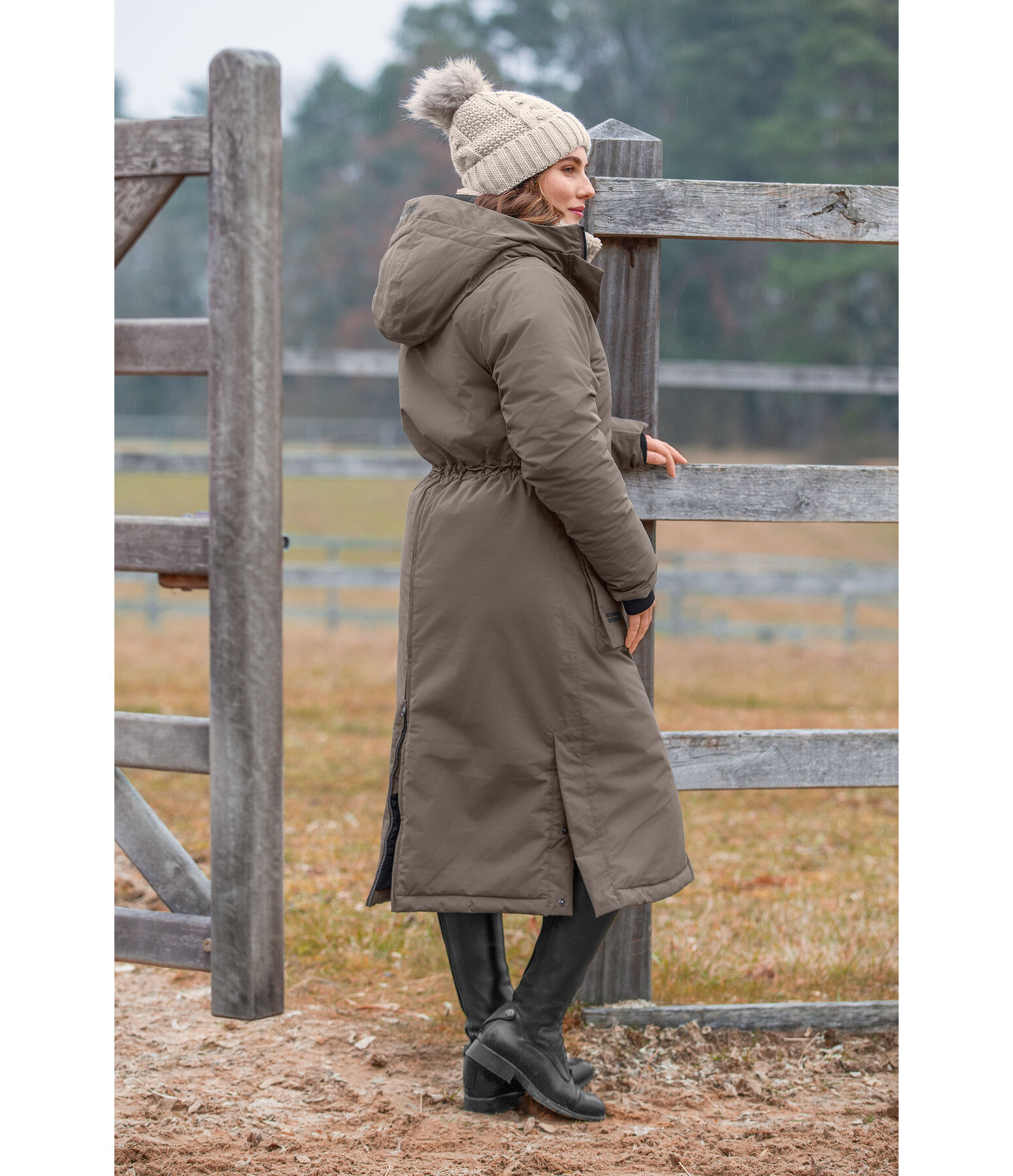 Parka lungo funzionale con cappuccio Claudi