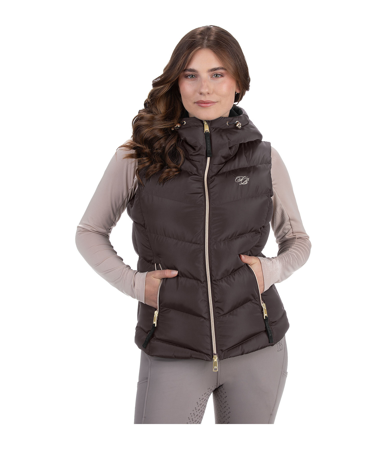 Gilet da equitazione con cappuccio Lena