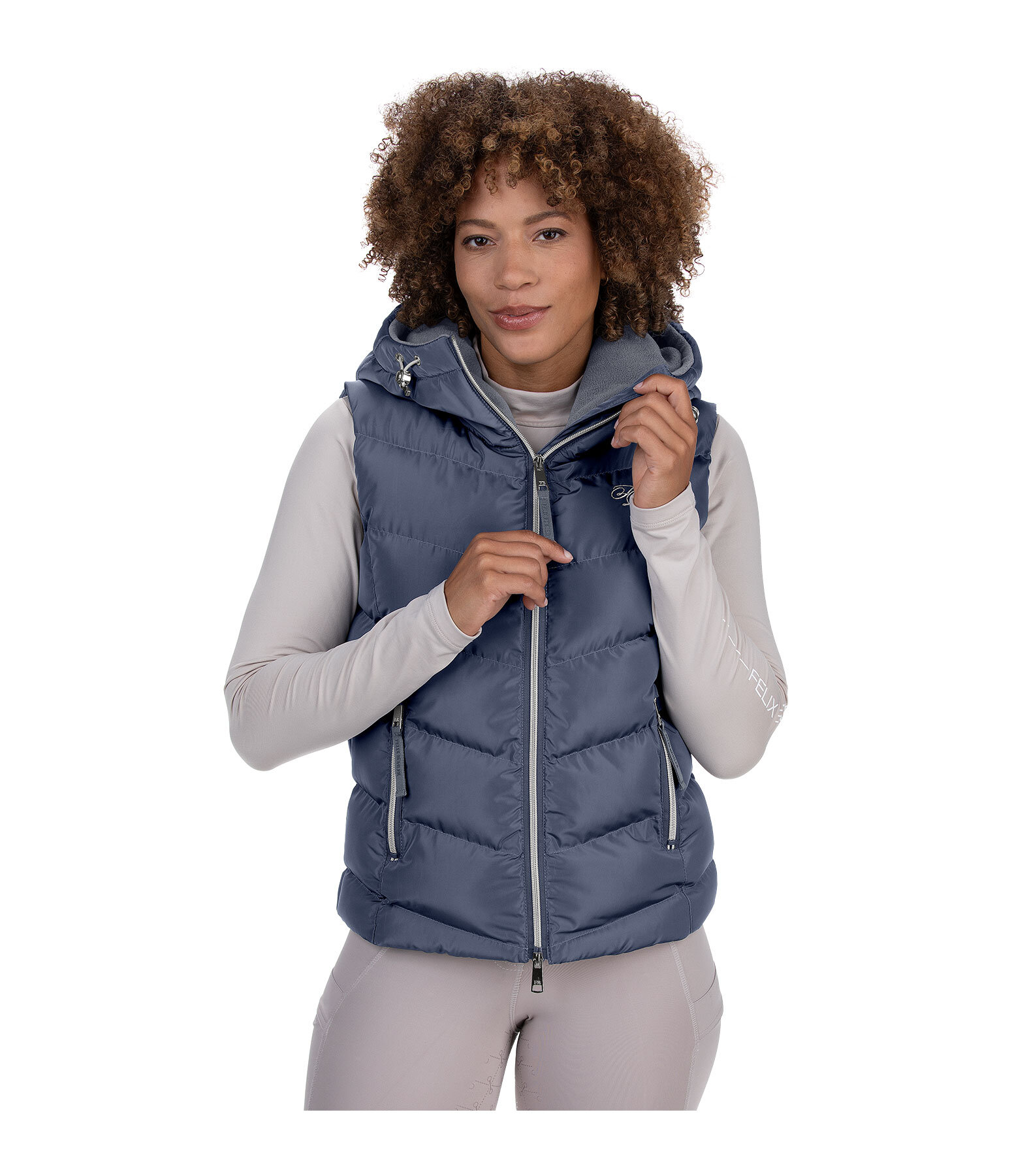 Gilet da equitazione con cappuccio Lena
