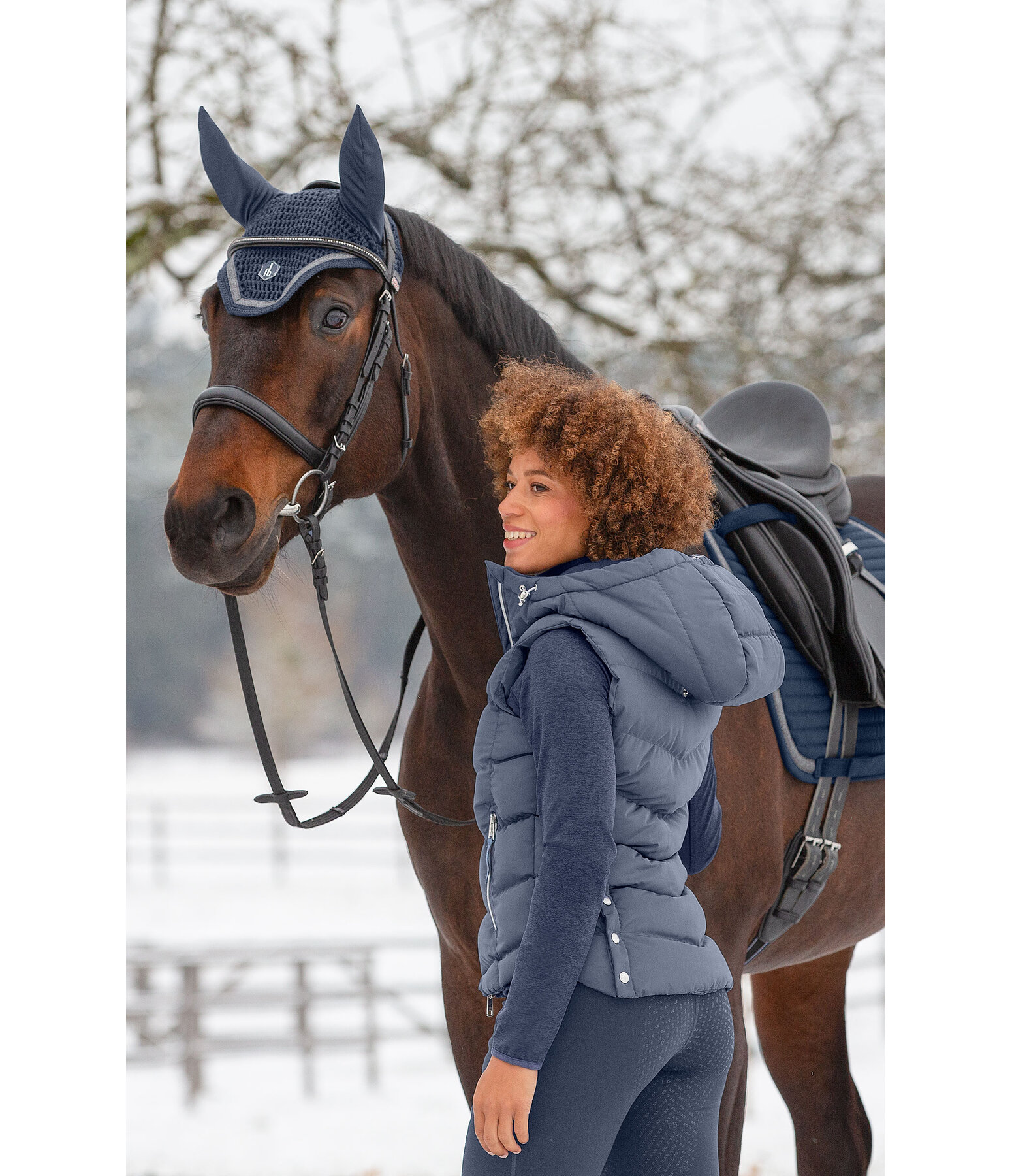 Gilet da equitazione con cappuccio Lena