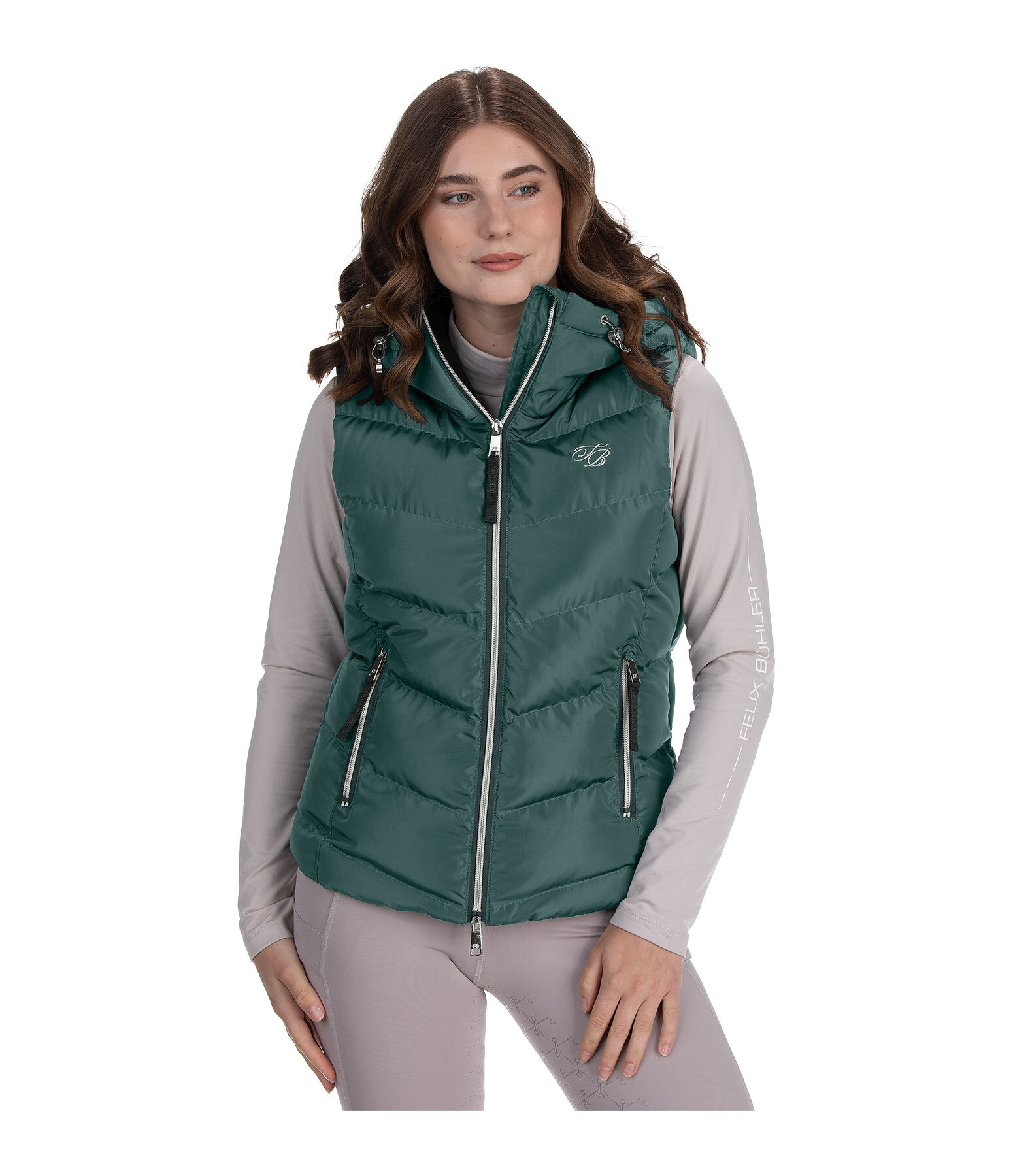 Gilet da equitazione con cappuccio Lena