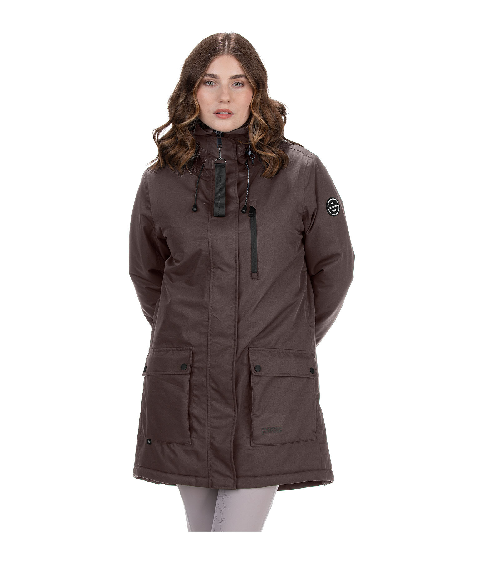 Parka da equitazione funzionale con cappuccio Anouk