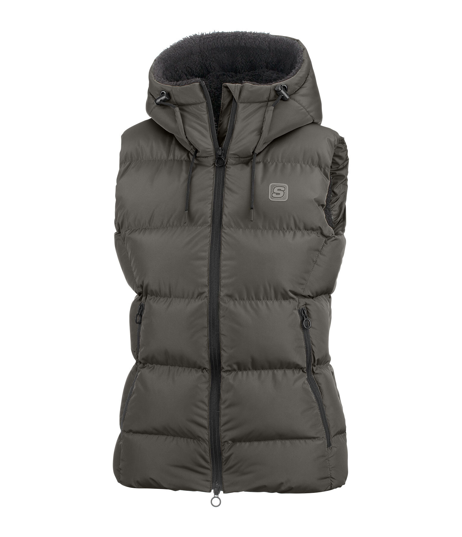 Gilet da equitazione trapuntato con cappuccio Mira III