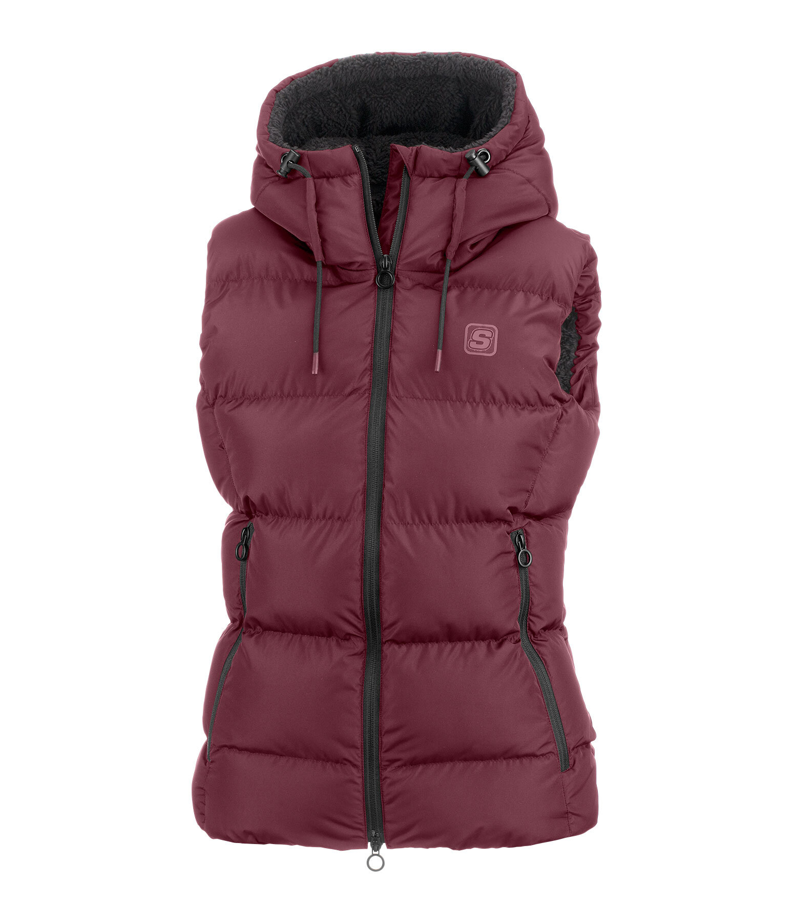 Gilet da equitazione trapuntato con cappuccio Mira III