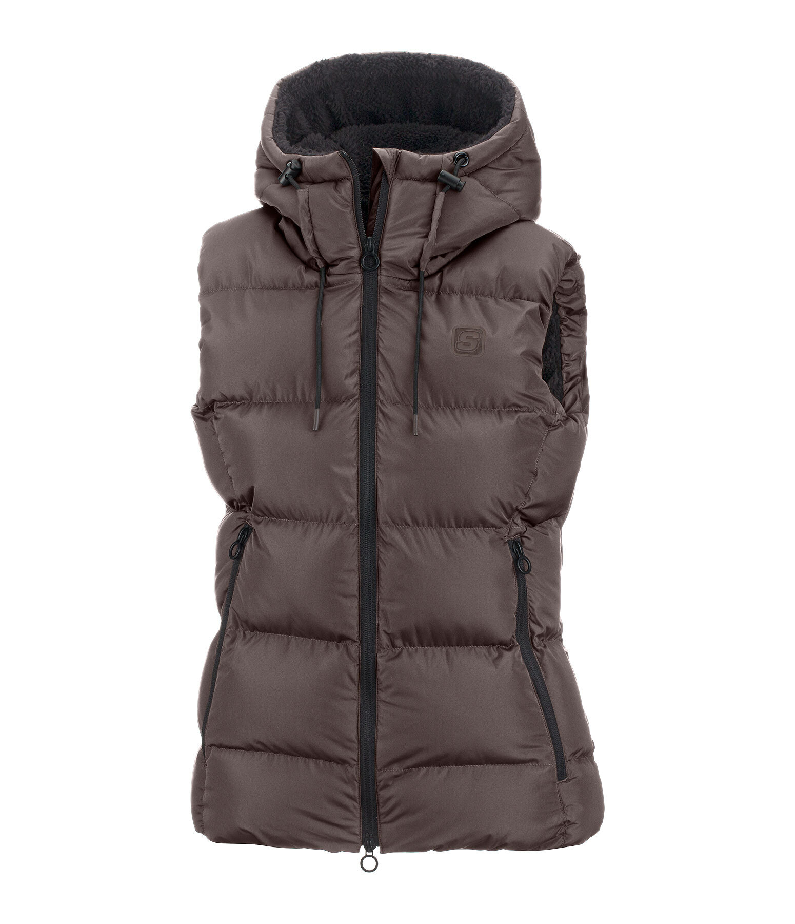 Gilet da equitazione trapuntato con cappuccio Mira III