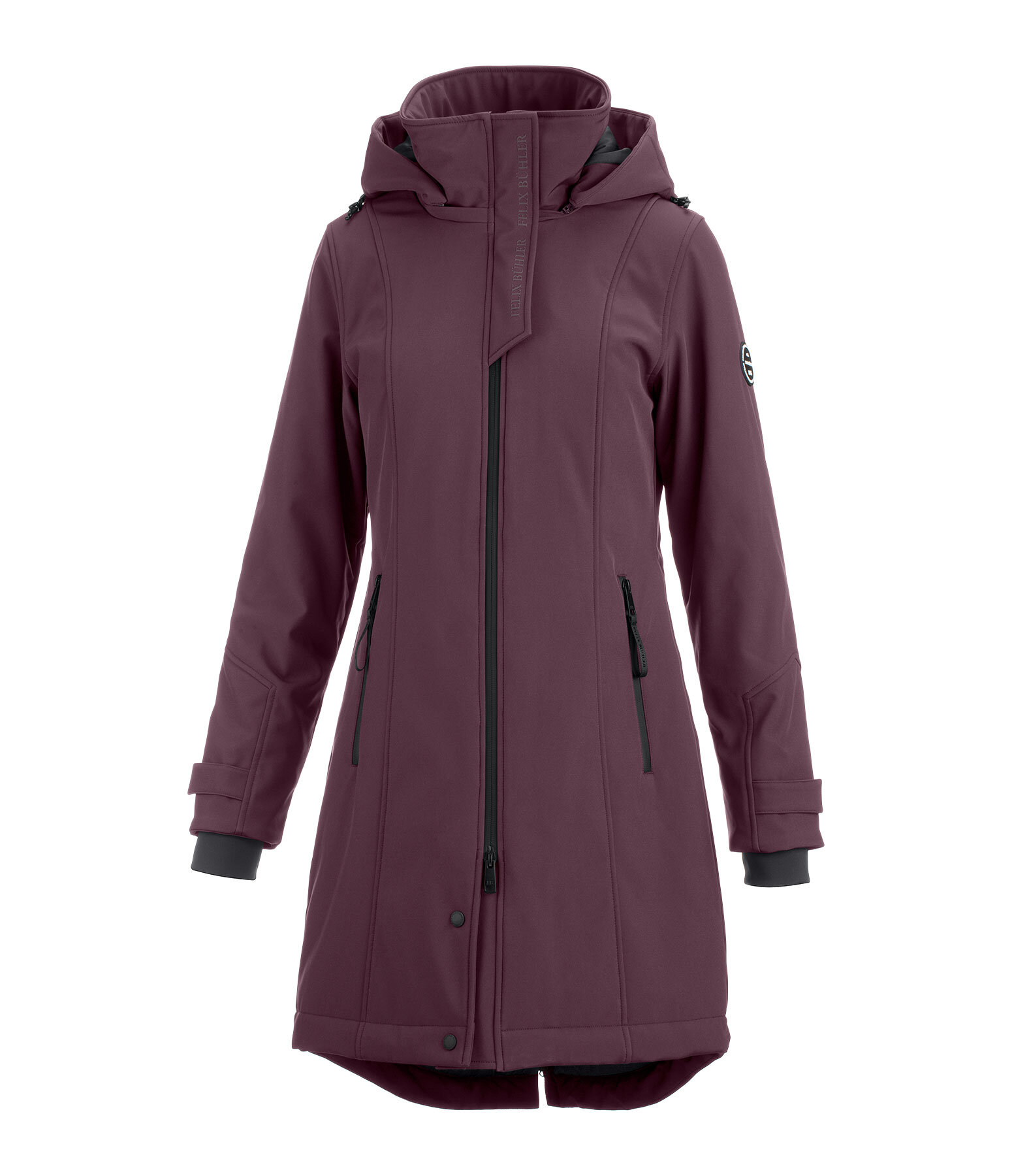 Cappotto da equitazione softshell con cappuccio Aurelie