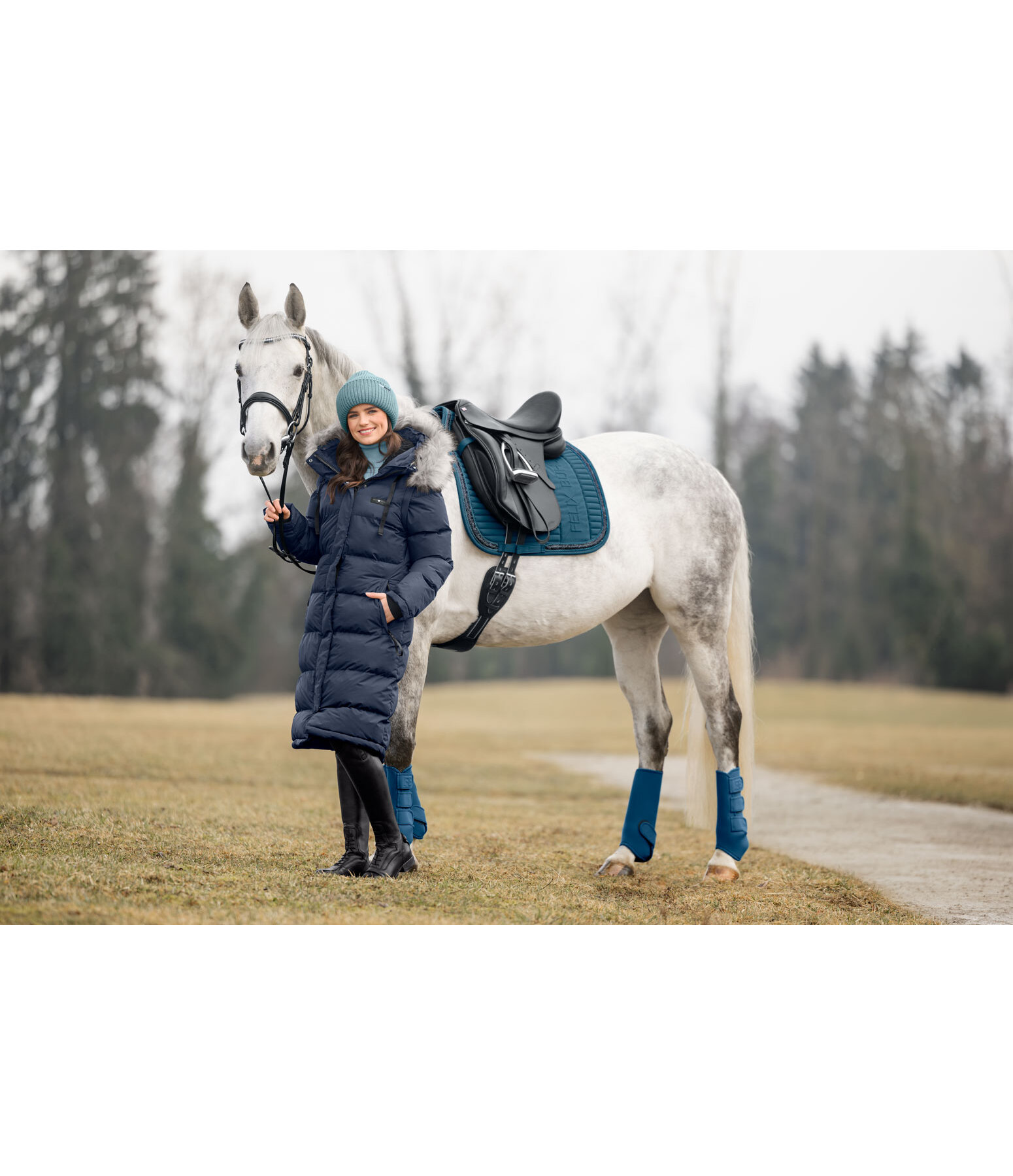 Cappotto da equitazione trapuntato 2 in 1 Eleonor