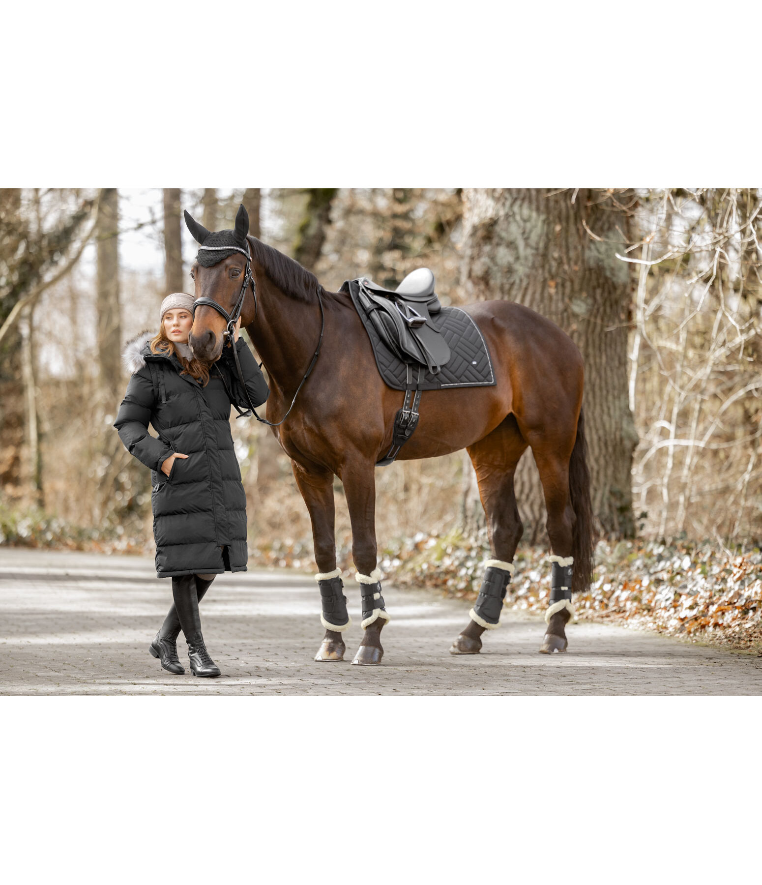 Cappotto da equitazione trapuntato 2 in 1 Eleonor