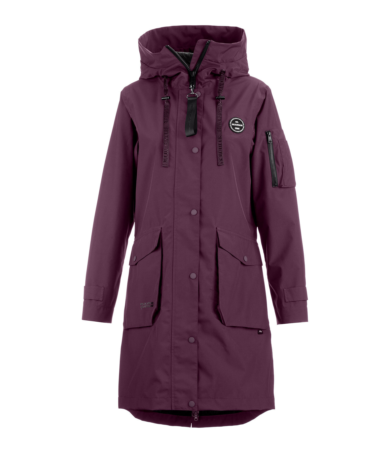 Parka da equitazione funzionale con cappuccio Emily