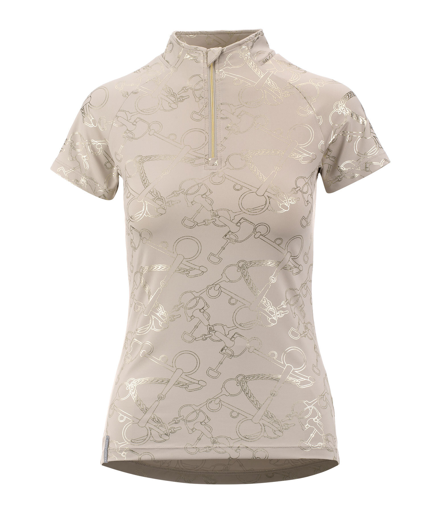 T-shirt funzionale con zip Livia