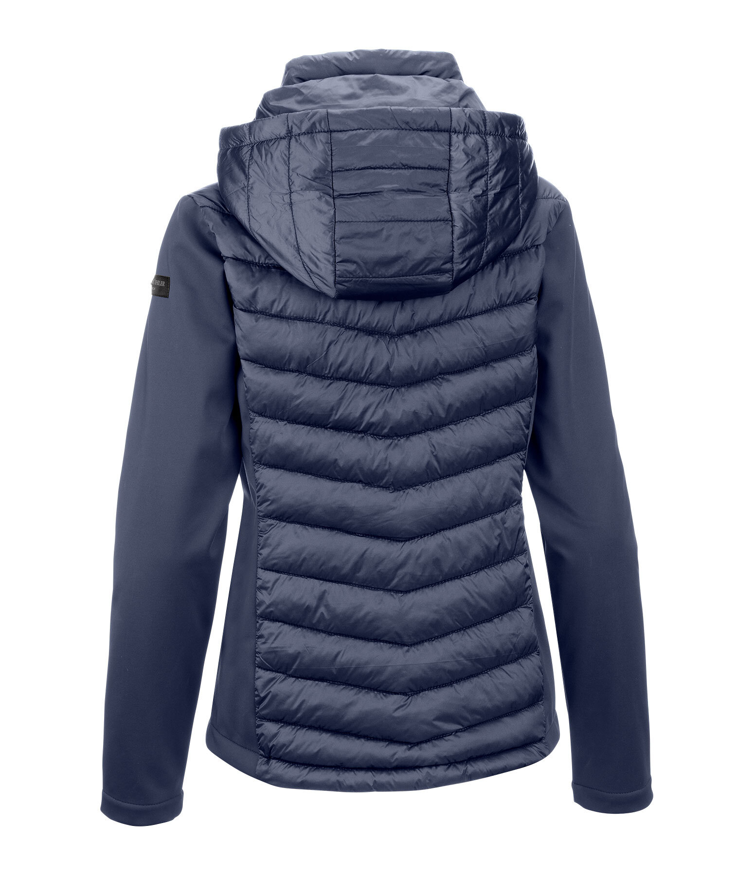 Giacca da equitazione combinata softshell con cappuccio Cora