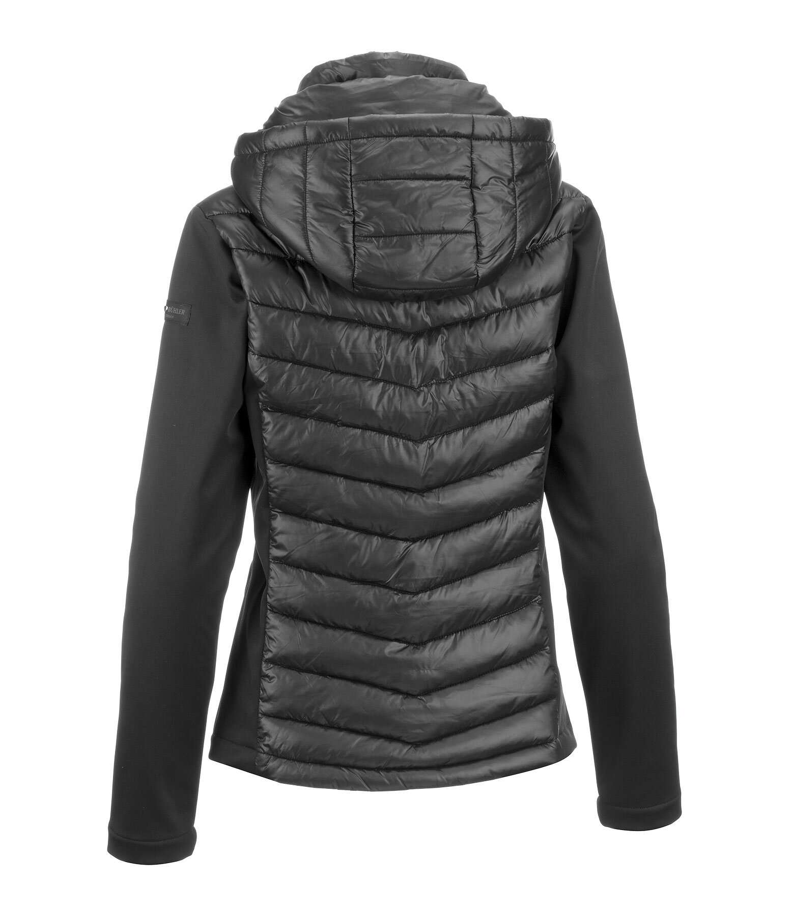 Giacca da equitazione combinata softshell con cappuccio Cora