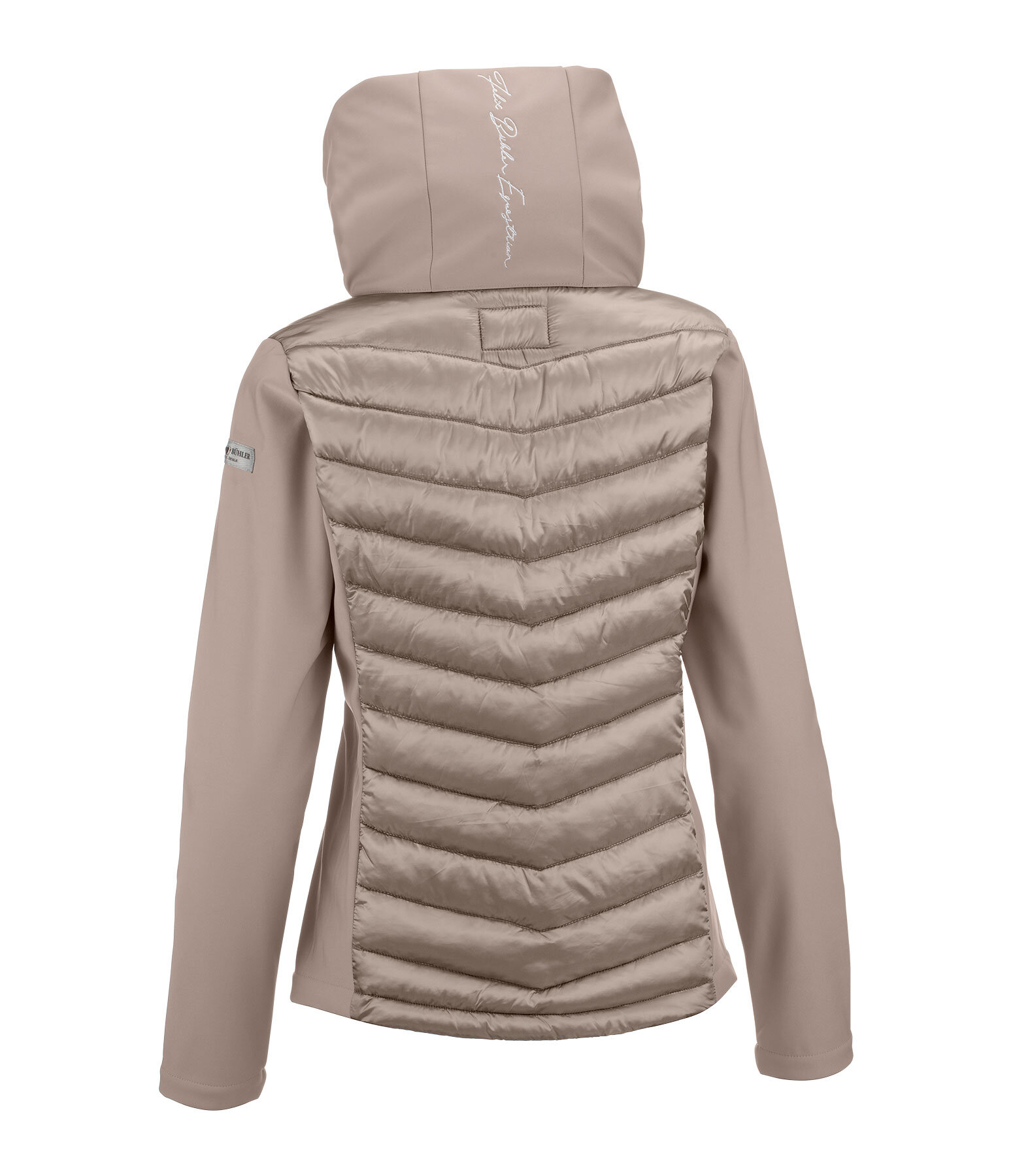 Giacca da equitazione combinata softshell con cappuccio Cora
