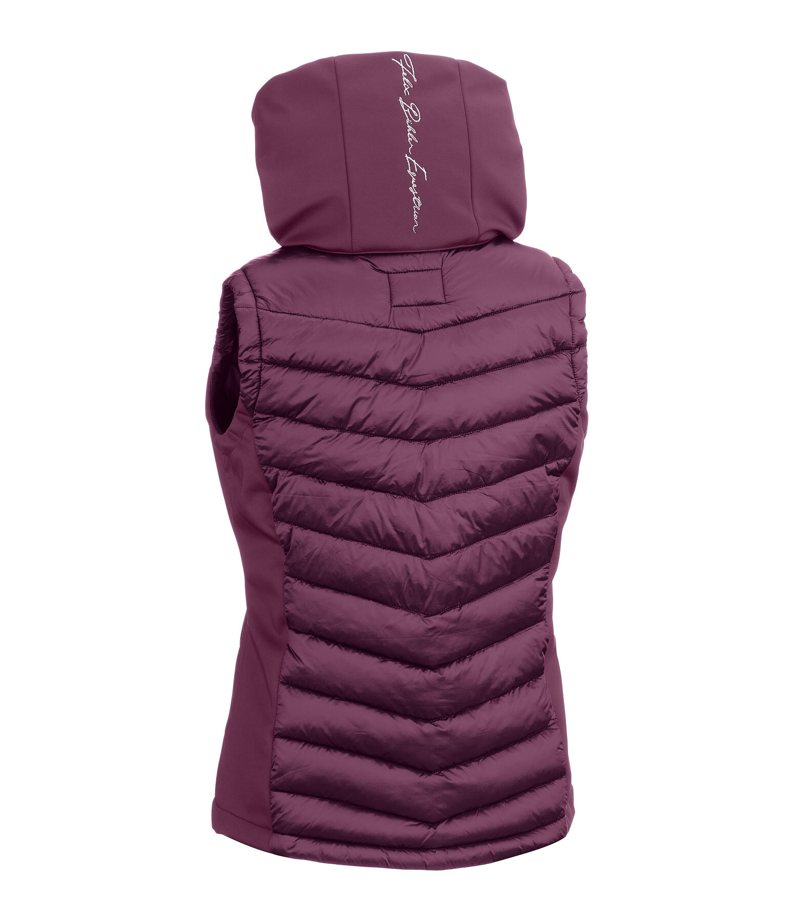Gilet da equitazione combinato softshell con cappuccio Zoey