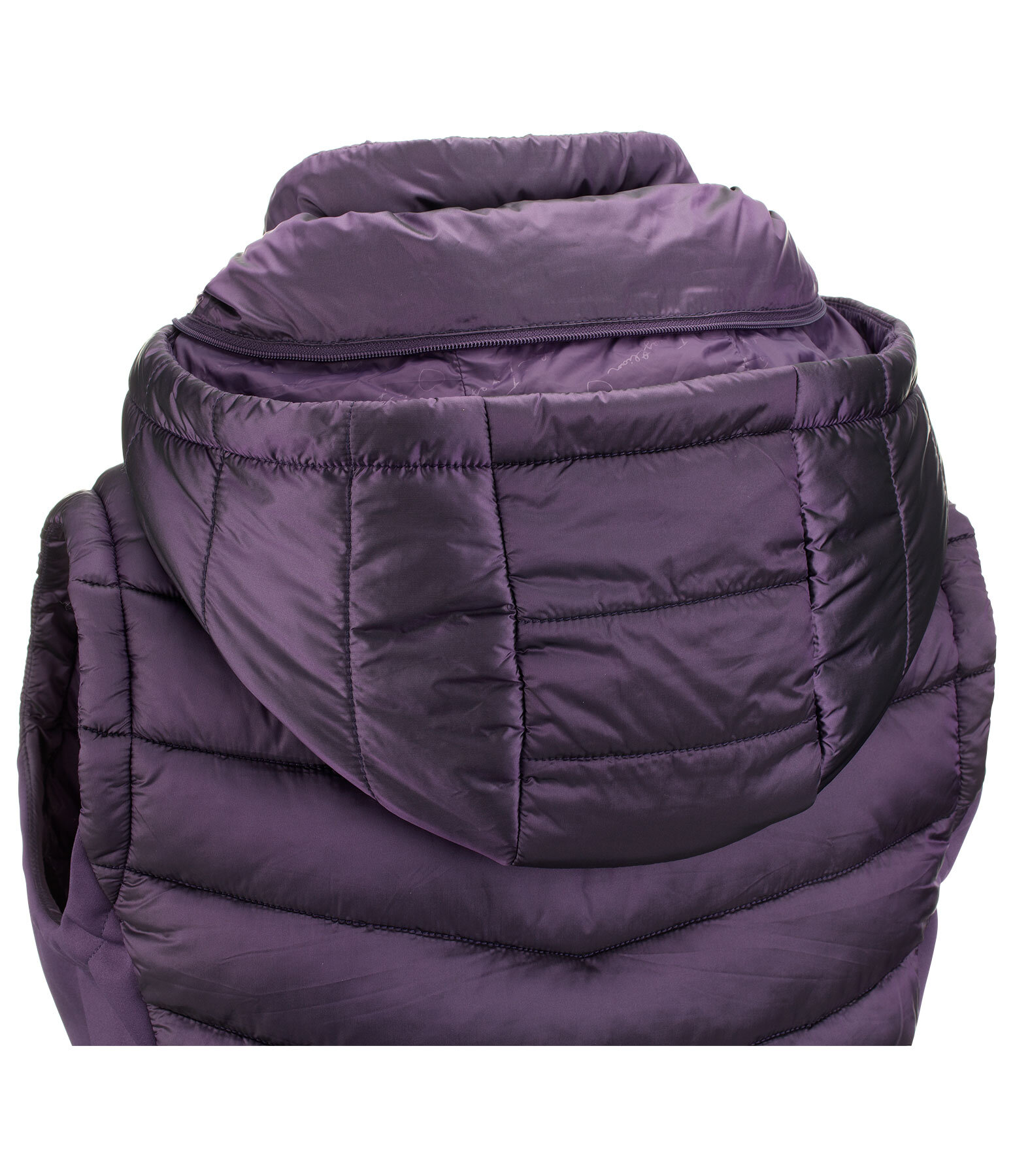 Gilet da equitazione combinato softshell con cappuccio Zoey