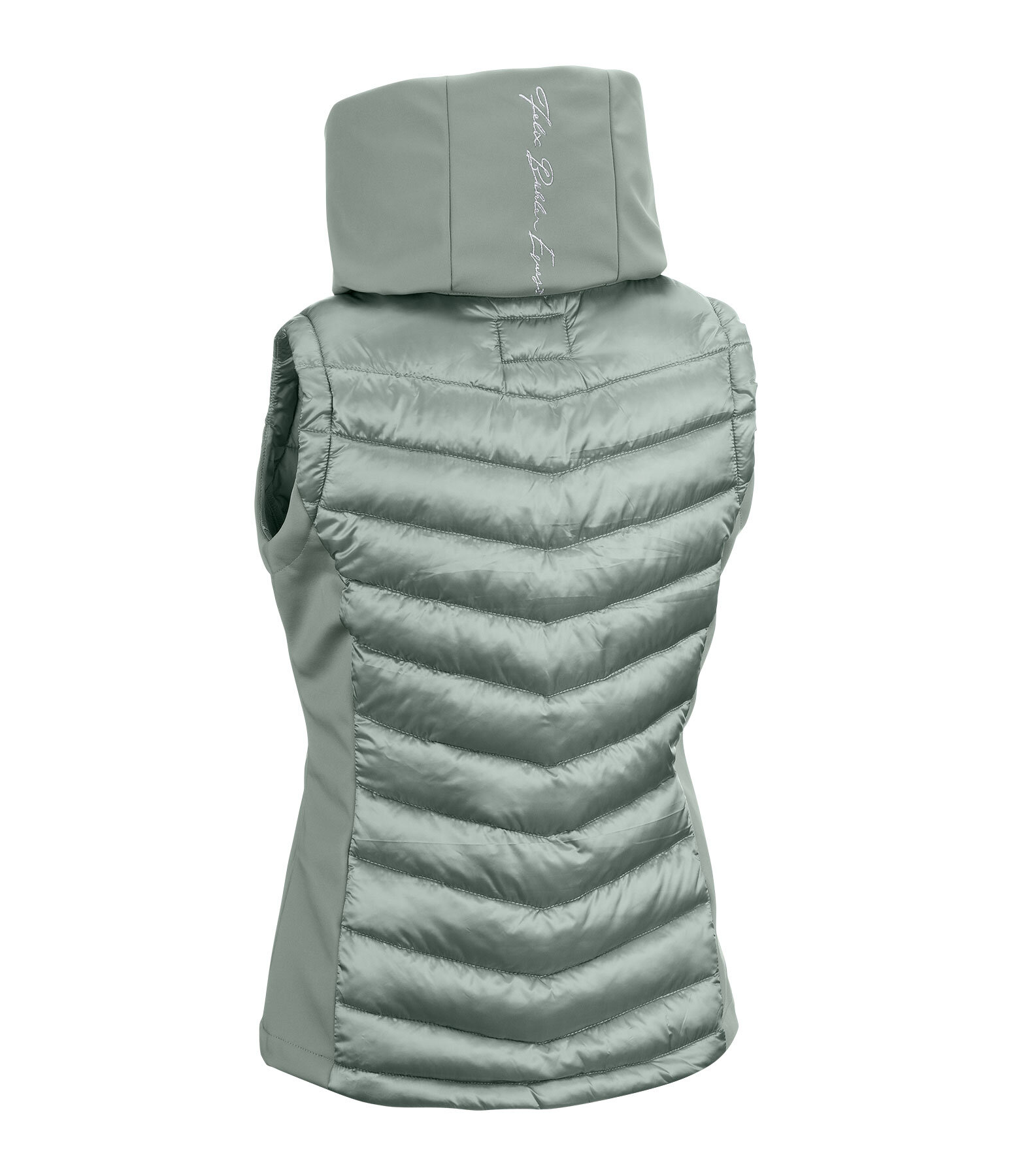 Gilet da equitazione combinato softshell con cappuccio Zoey