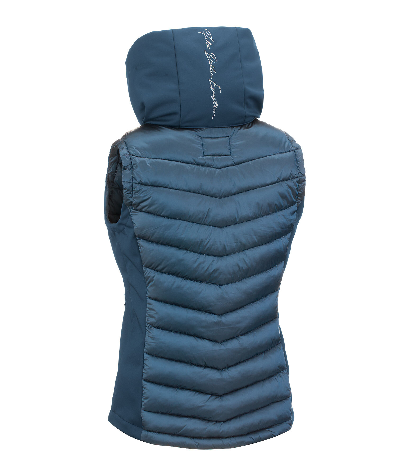 Gilet da equitazione combinato softshell con cappuccio Zoey