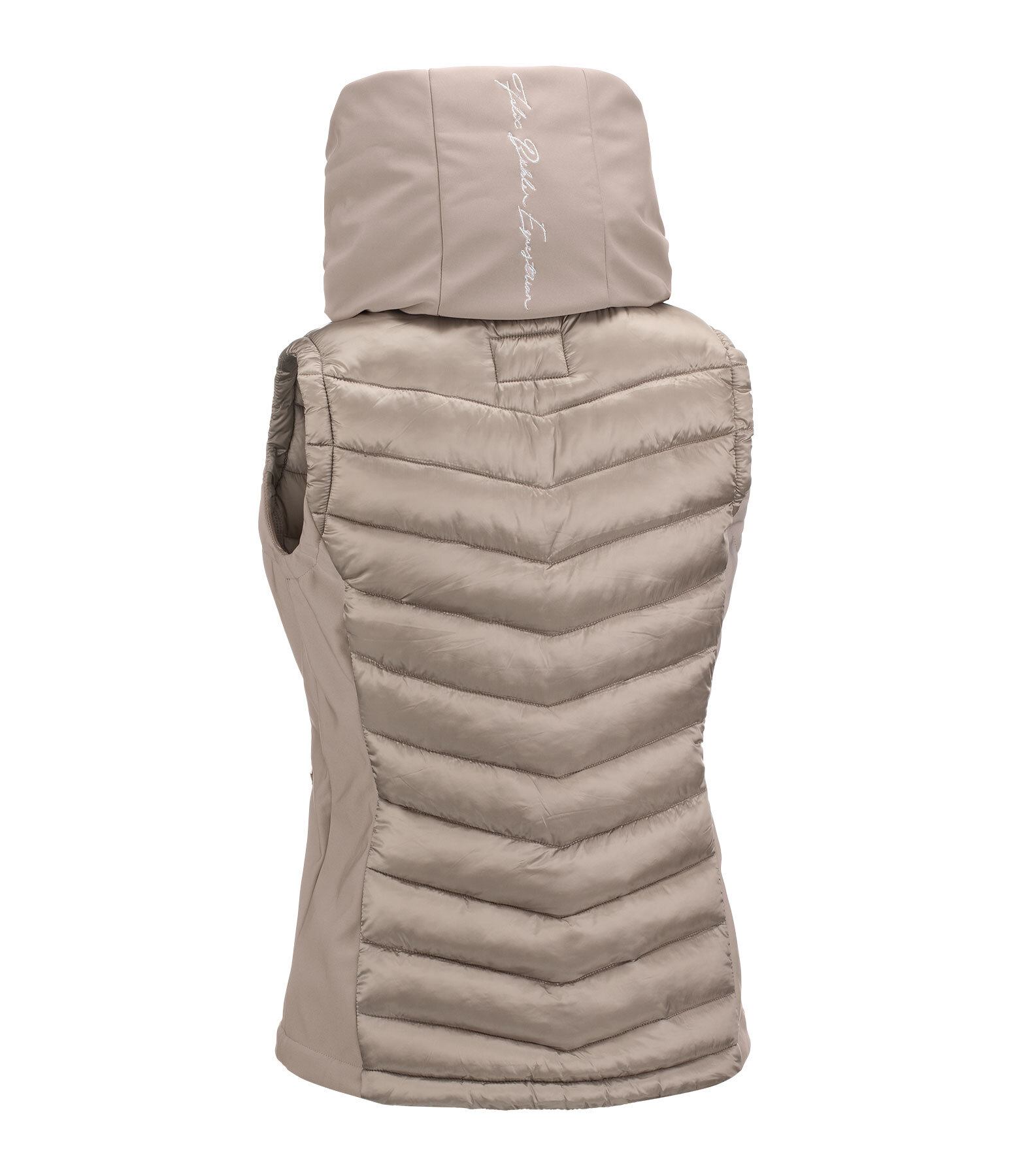 Gilet da equitazione combinato softshell con cappuccio Zoey