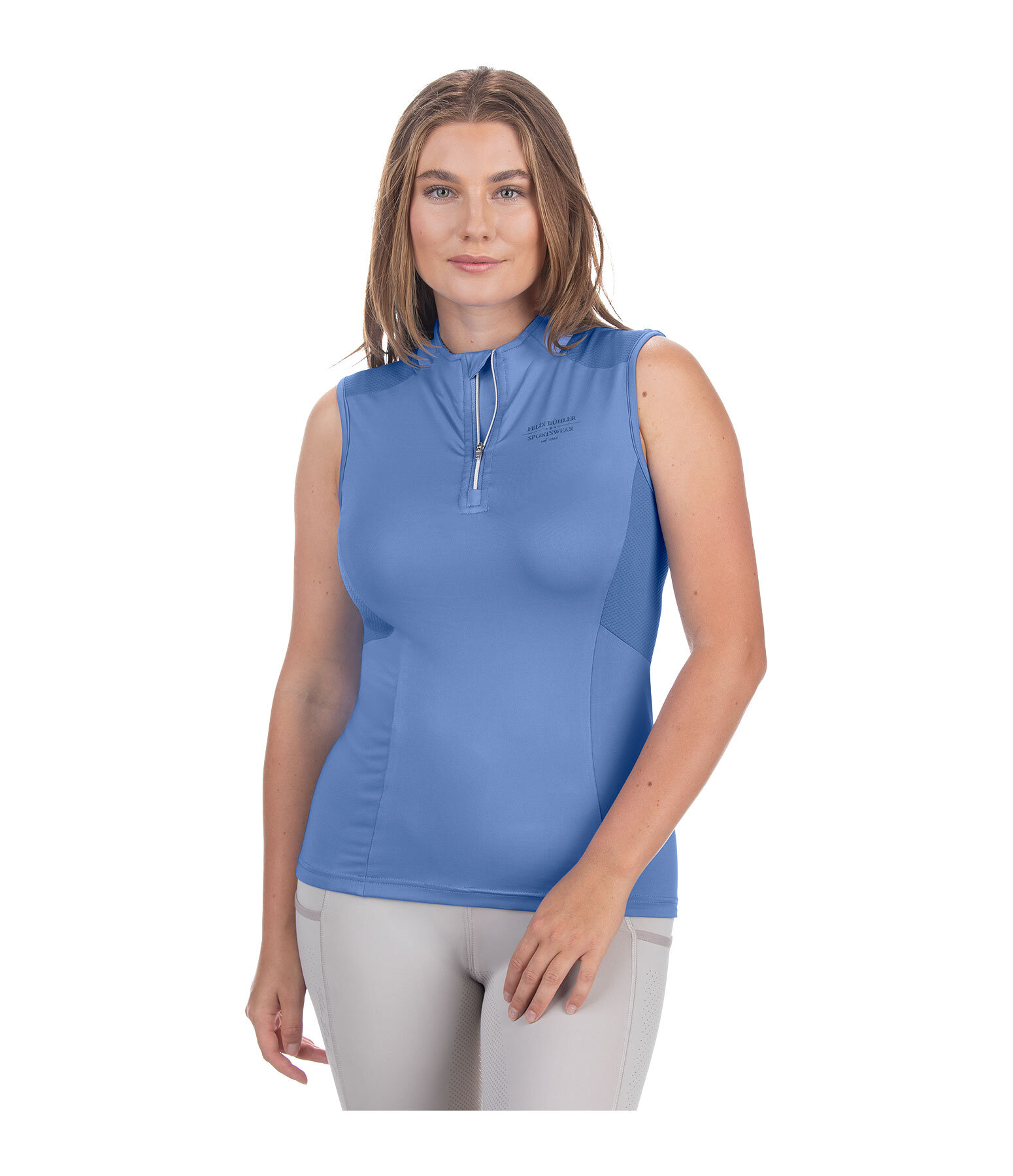Maglia funzionale con zip Lana