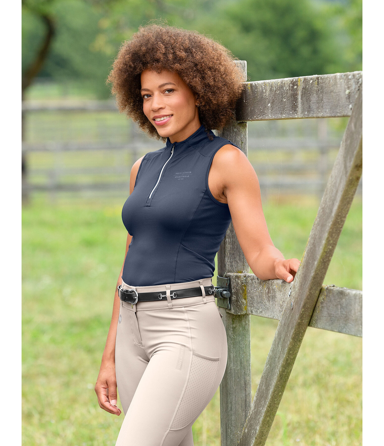 Maglia funzionale con zip Lana