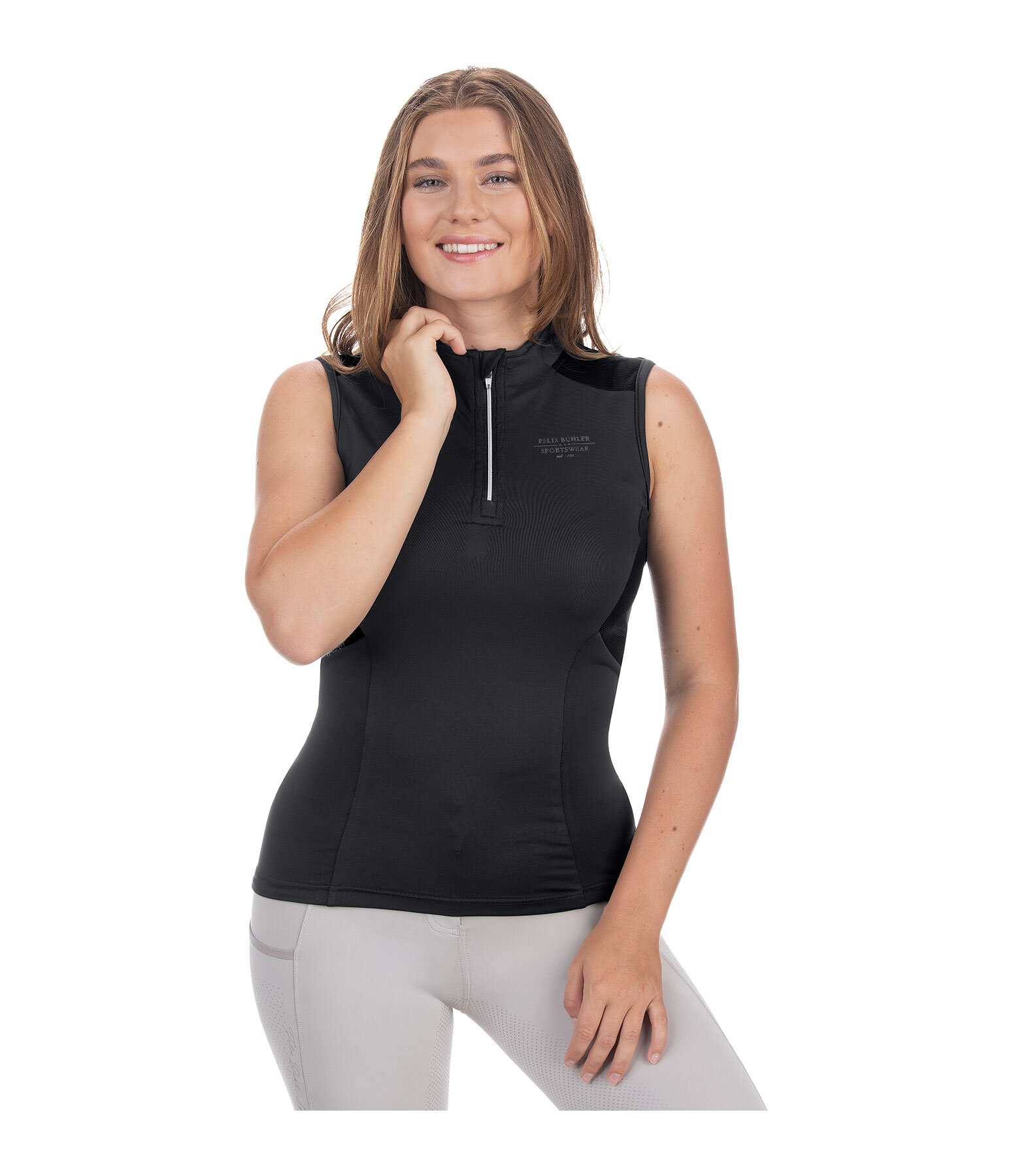 Maglia funzionale con zip Lana