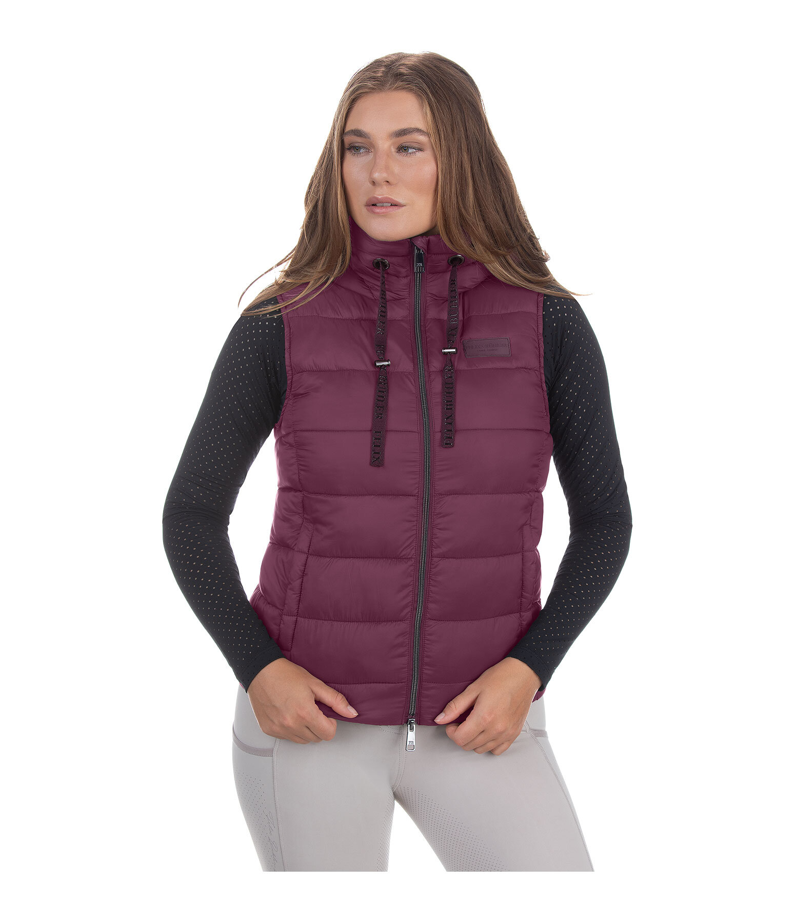 Gilet trapuntato con cappuccio Mila