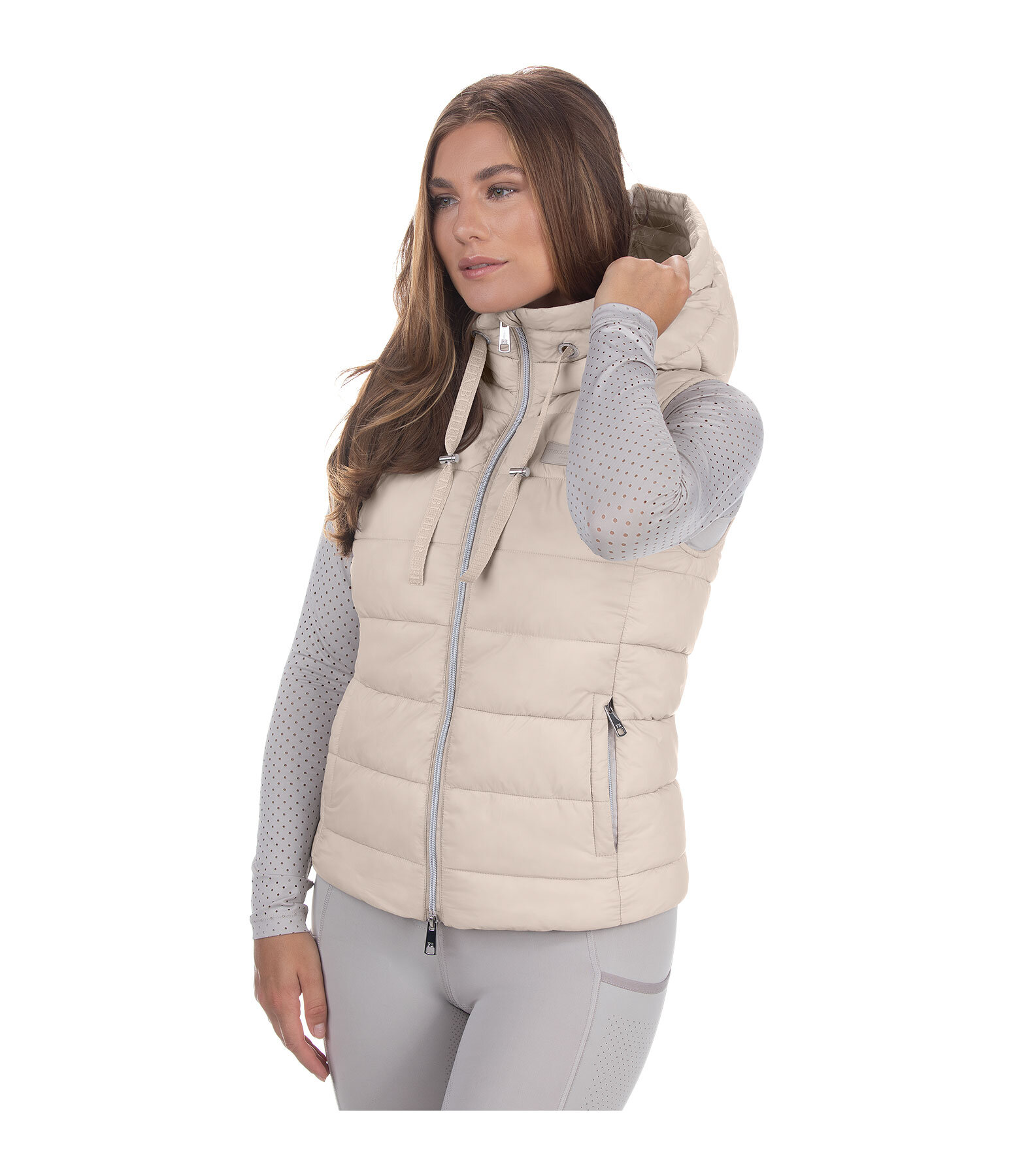 Gilet trapuntato con cappuccio Mila